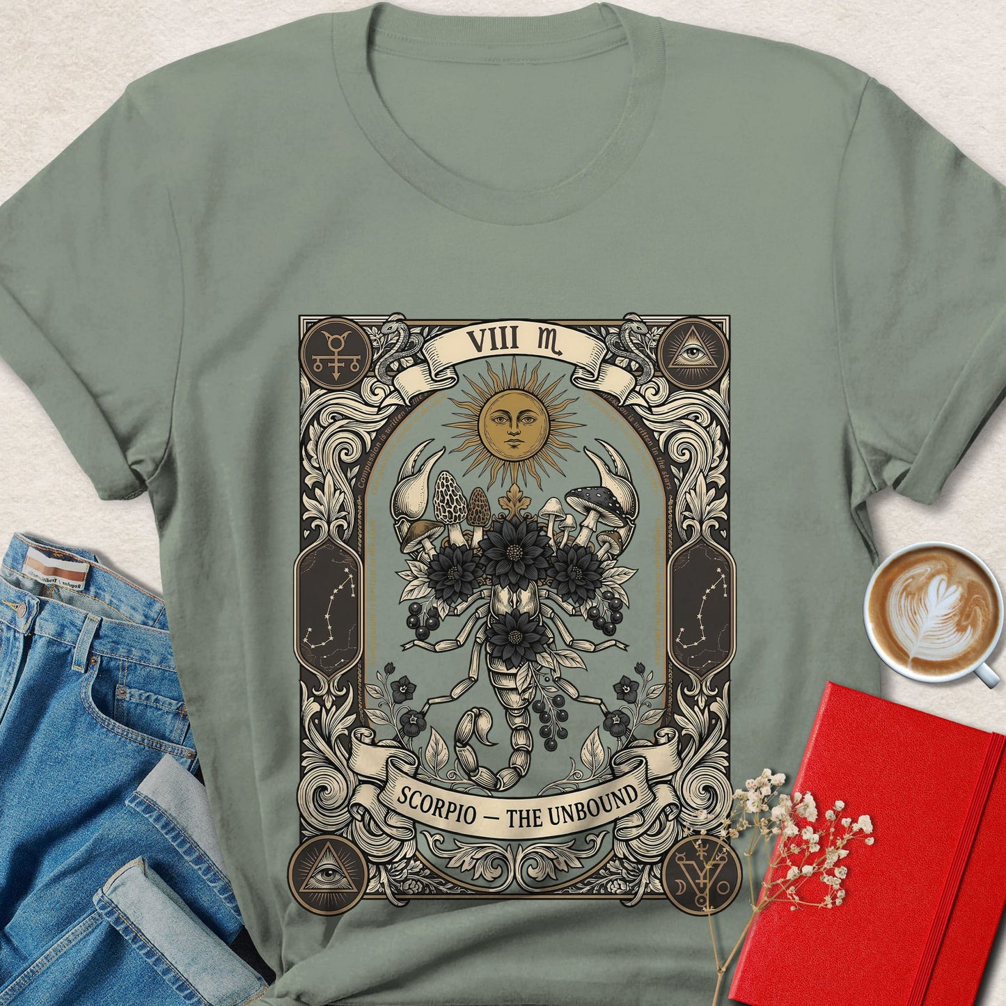 Scorpio Zodiac Vegan Shirt Animal Rights Astrology Tee