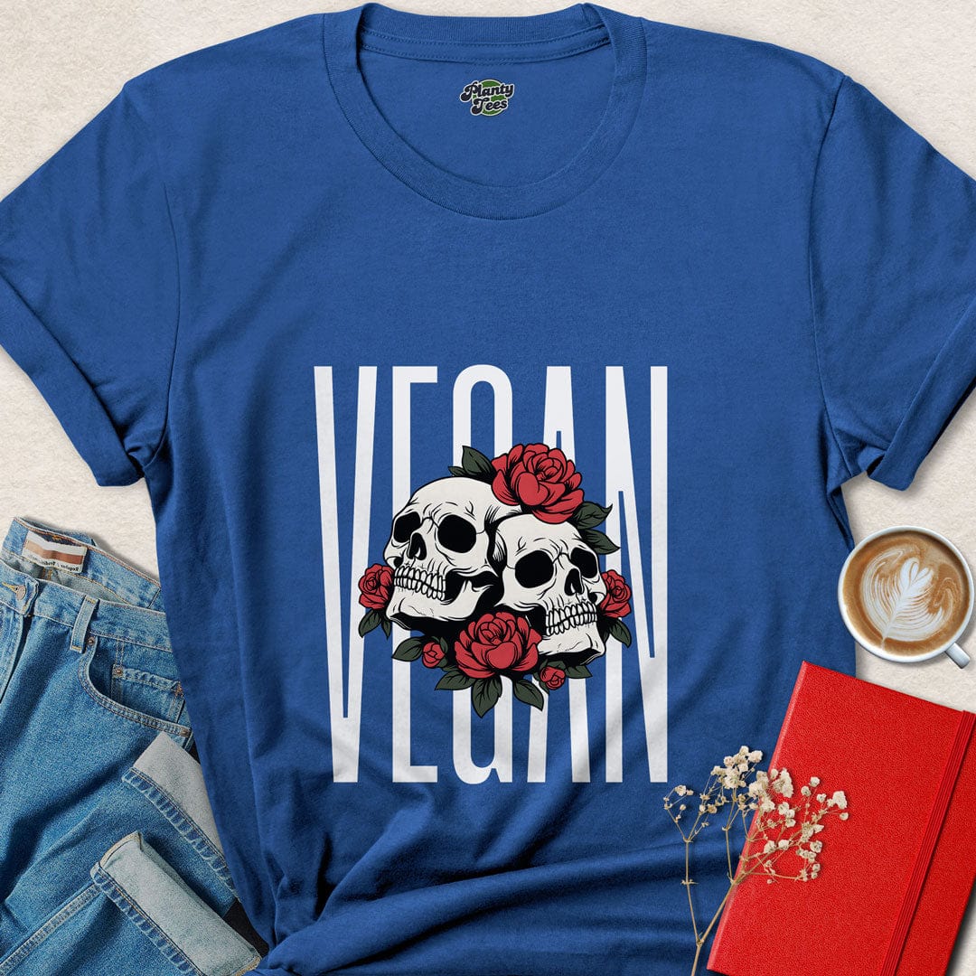 Vegan Skulls & Roses T-Shirt