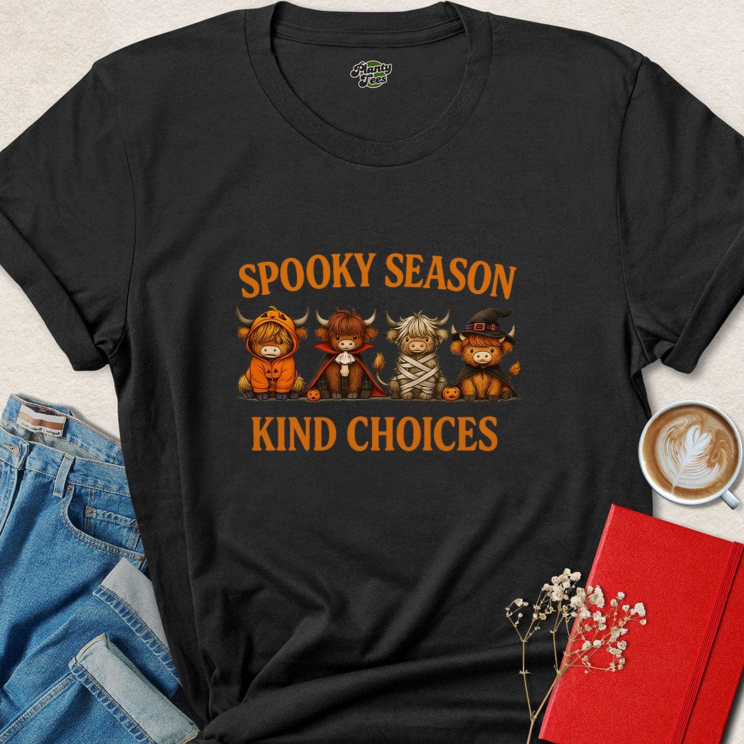 Spooky Season Kind Choices Halloween Vegan T-Shirt