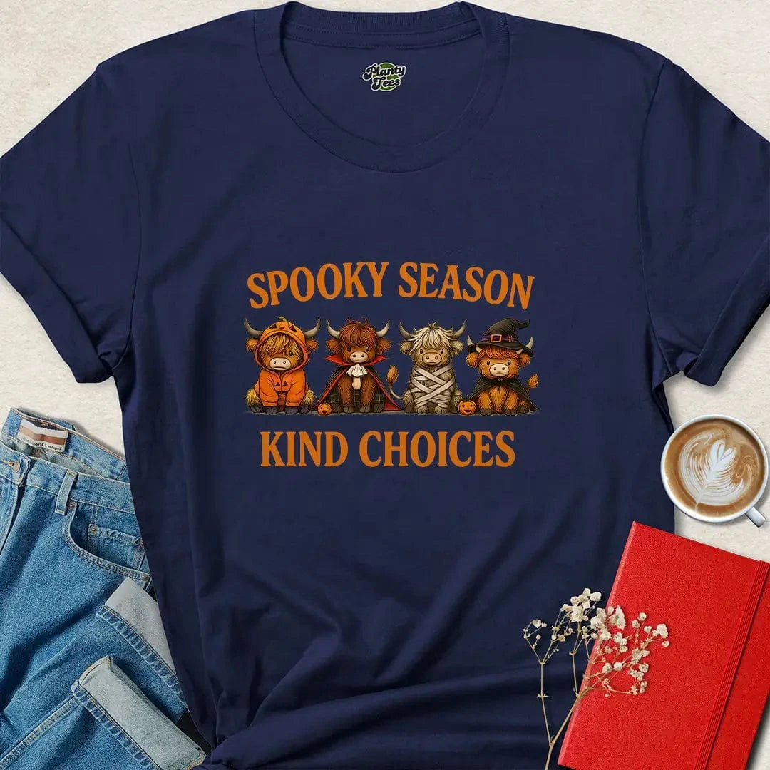 Spooky Season Kind Choices Halloween Vegan T-Shirt