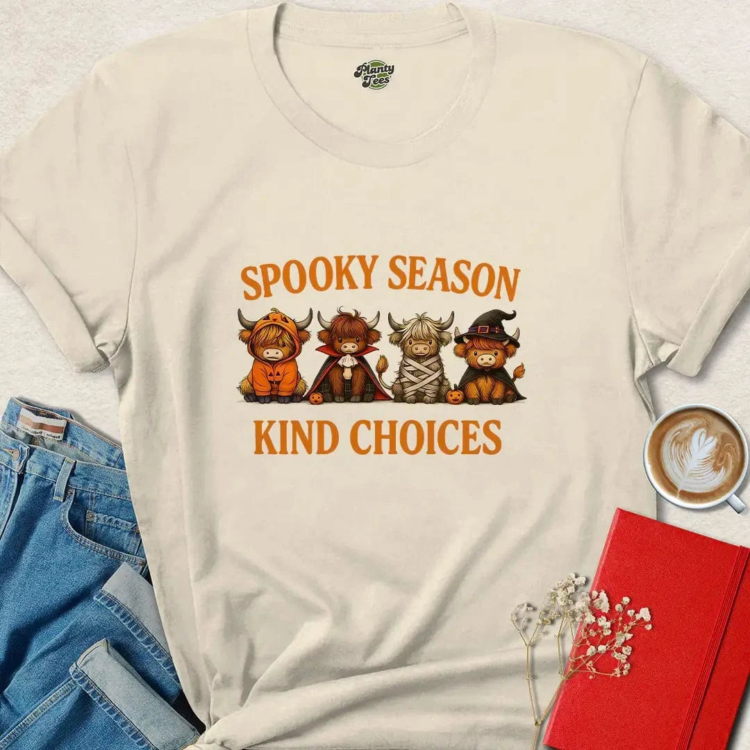 Spooky Season Kind Choices Halloween Vegan T-Shirt