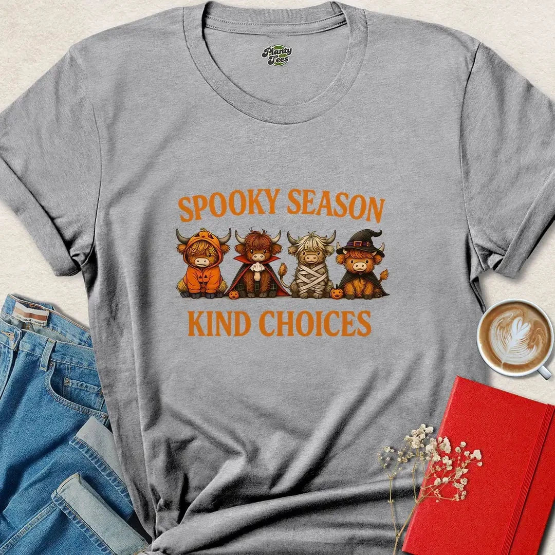 Spooky Season Kind Choices Halloween Vegan T-Shirt