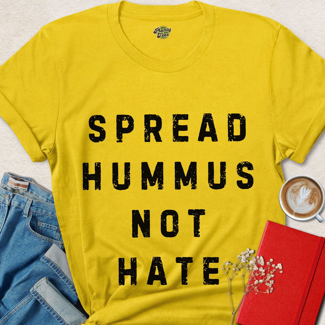 Spread Hummus Not Hate Typo T-Shirt