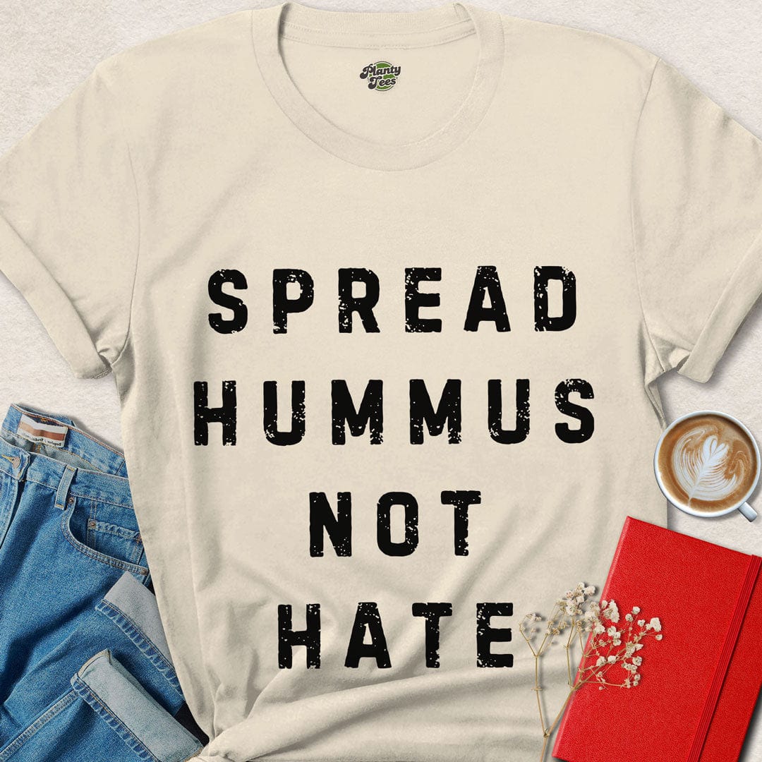 Spread Hummus Not Hate Typo T-Shirt