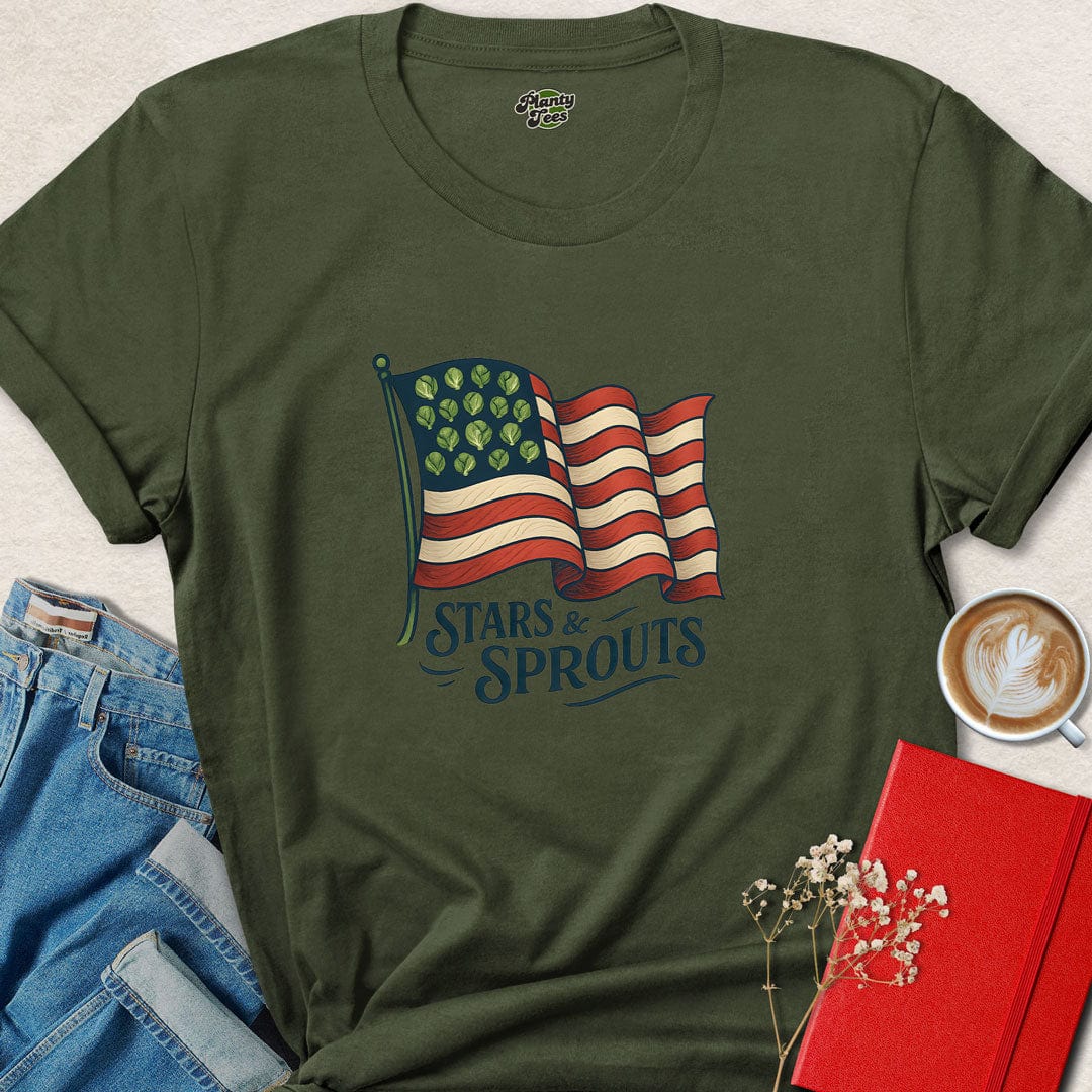 Stars & Sprouts 4th Of July T-Shirt