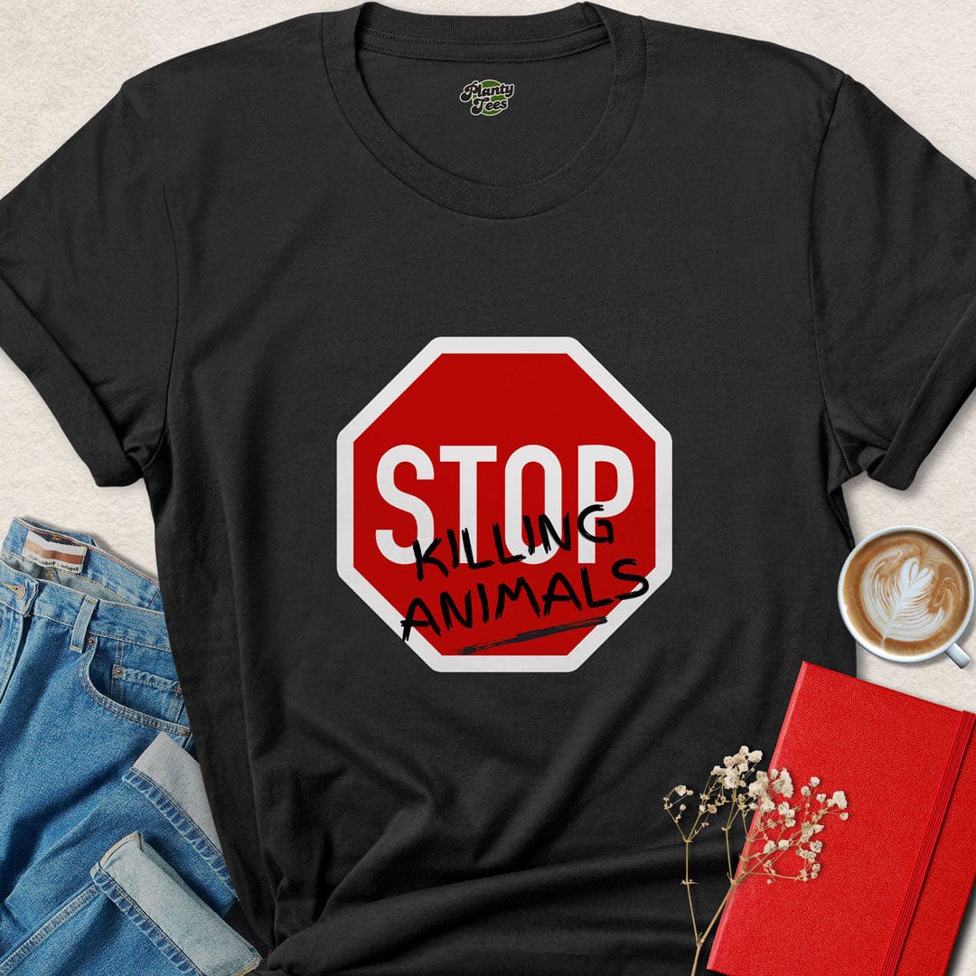 Stop Killing Animals Sign T-Shirt