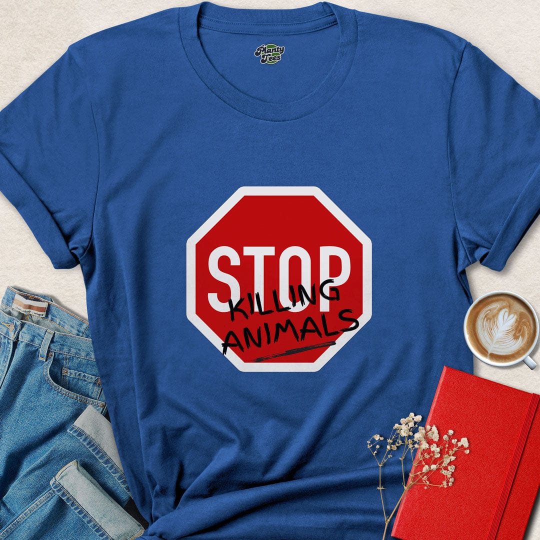 Stop Killing Animals Sign T-Shirt