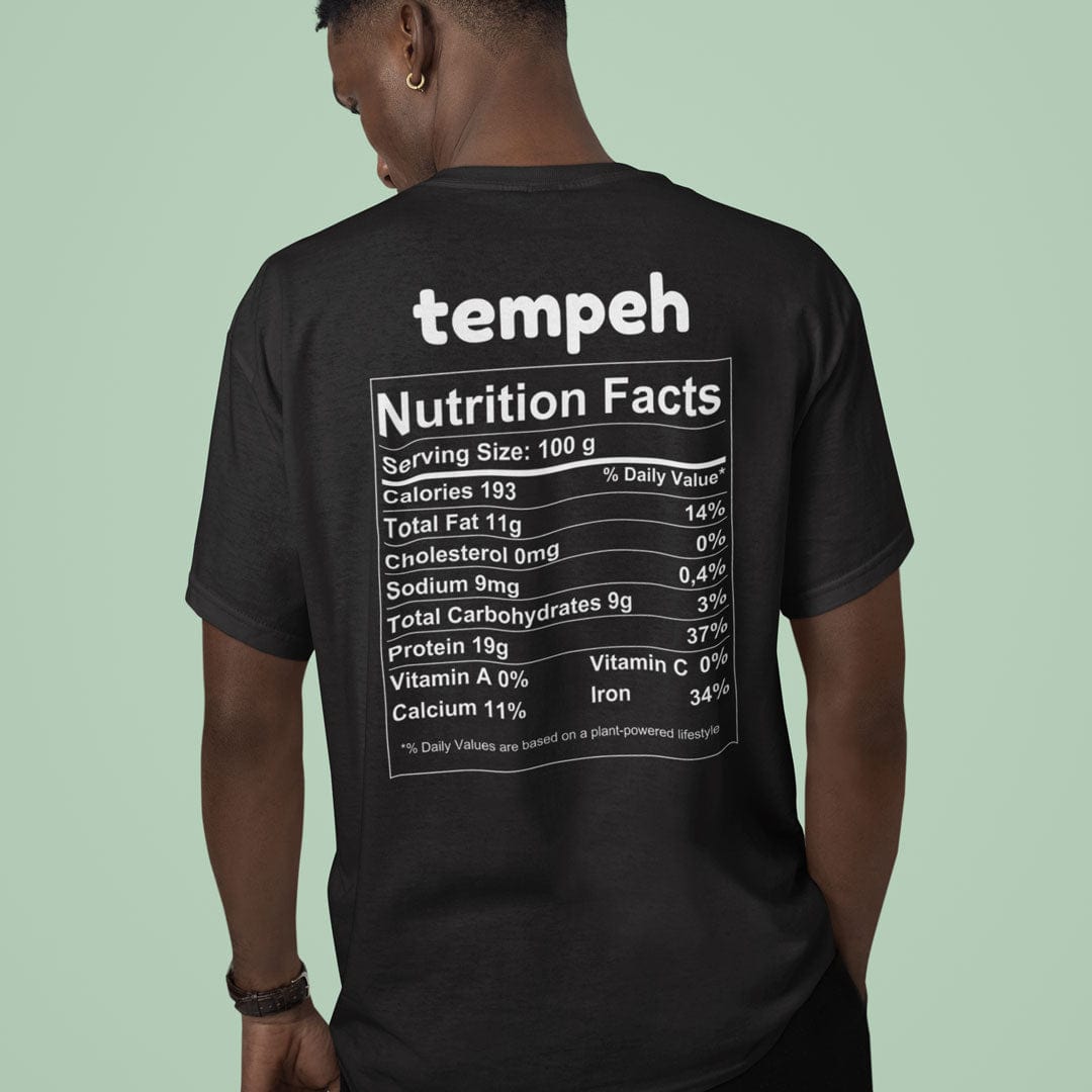 Tempeh Nutrition Facts - Back T-Shirt