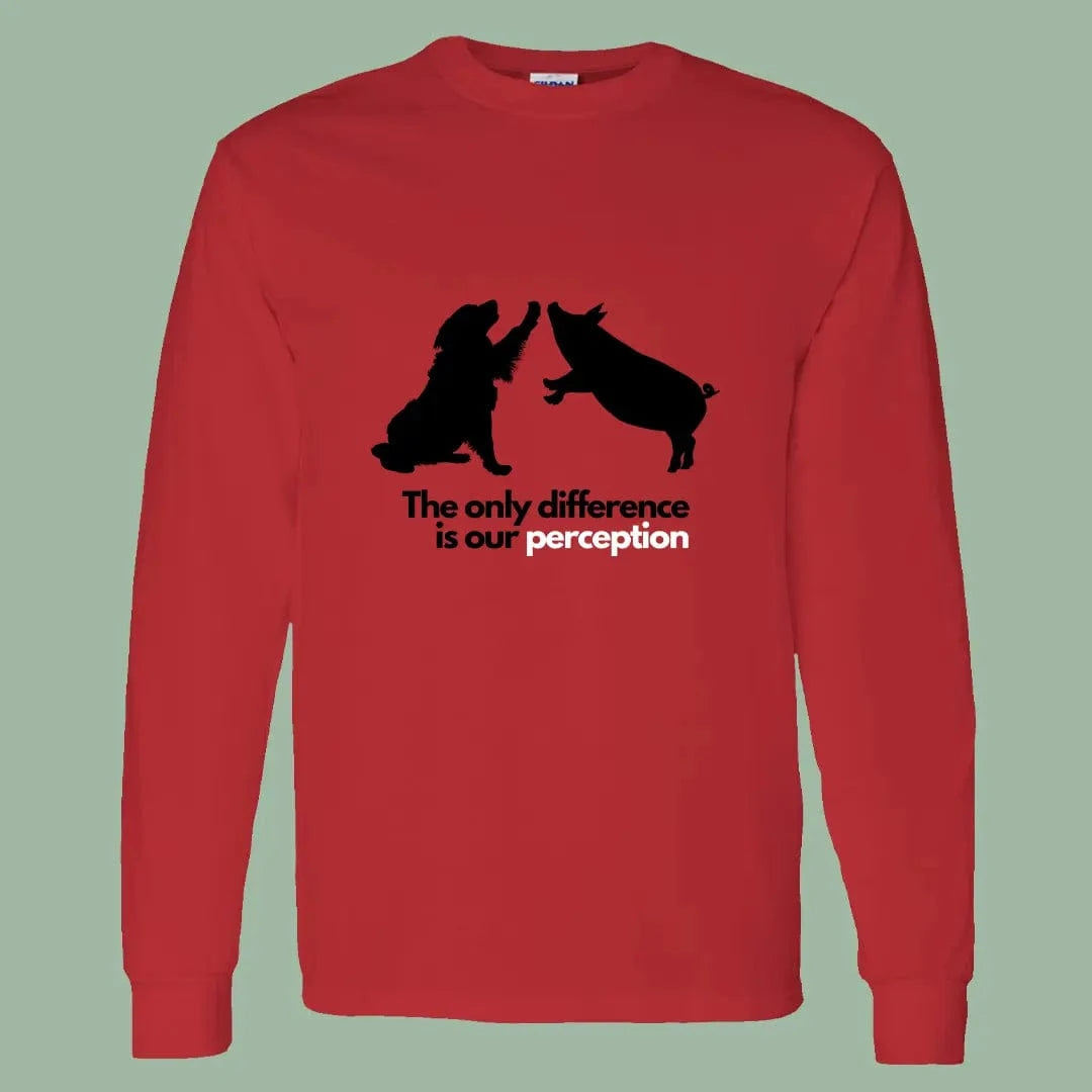 Perception Vegan Long Sleeve Shirt – Powerful Animal Rights Message