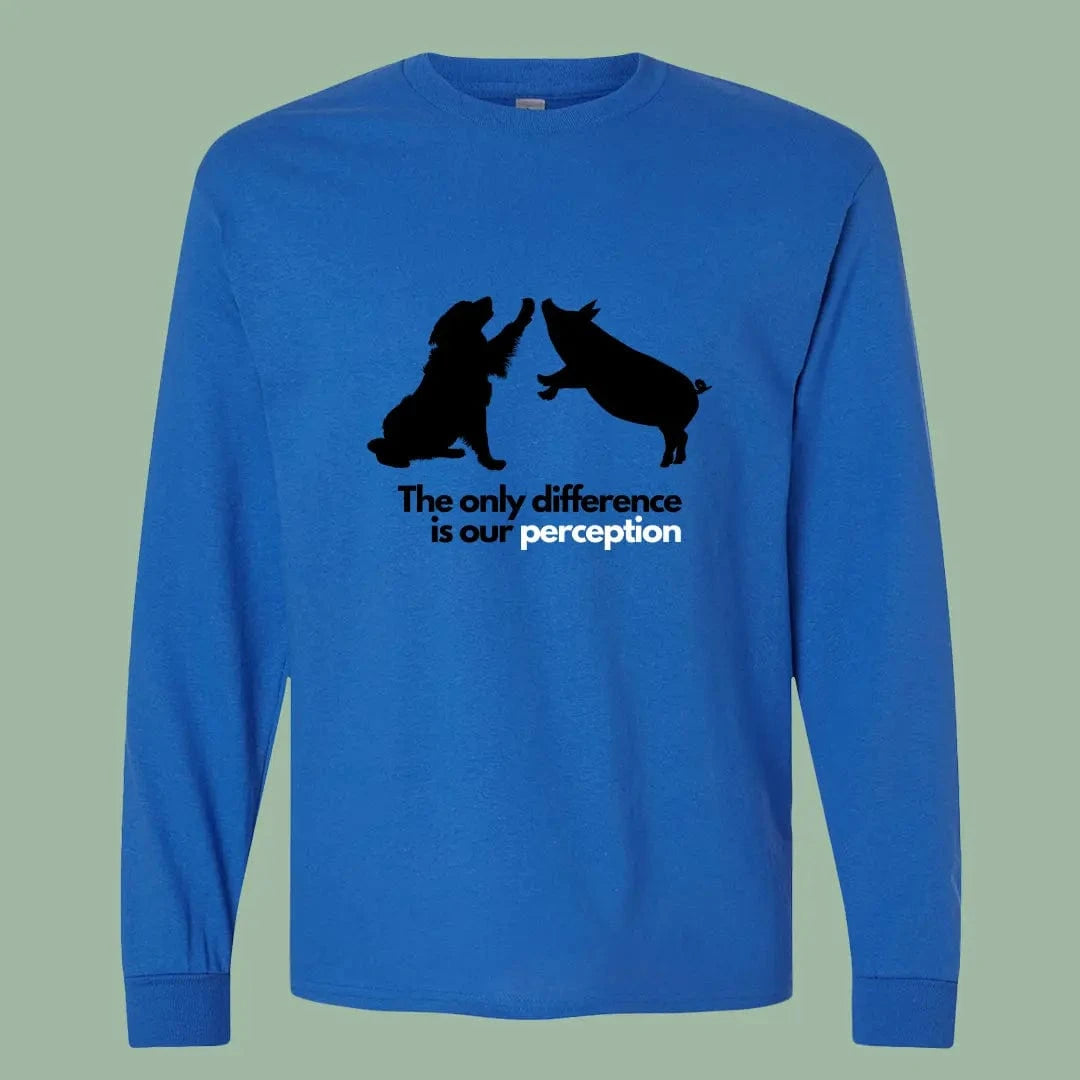 Perception Vegan Long Sleeve Shirt – Powerful Animal Rights Message