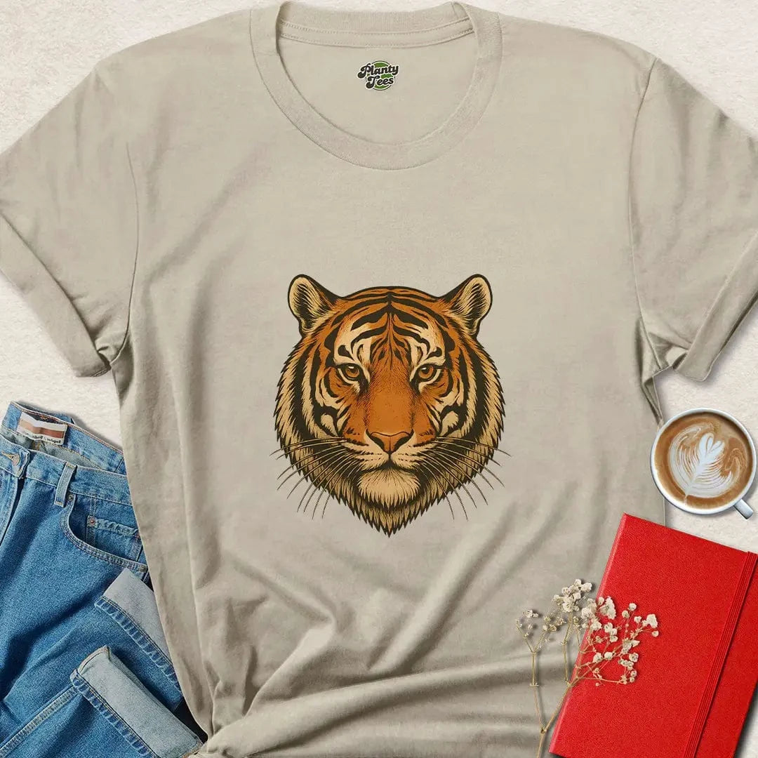 Vegan Tiger Shirt – Bold Ethical Tee for Animal Rights Warriors