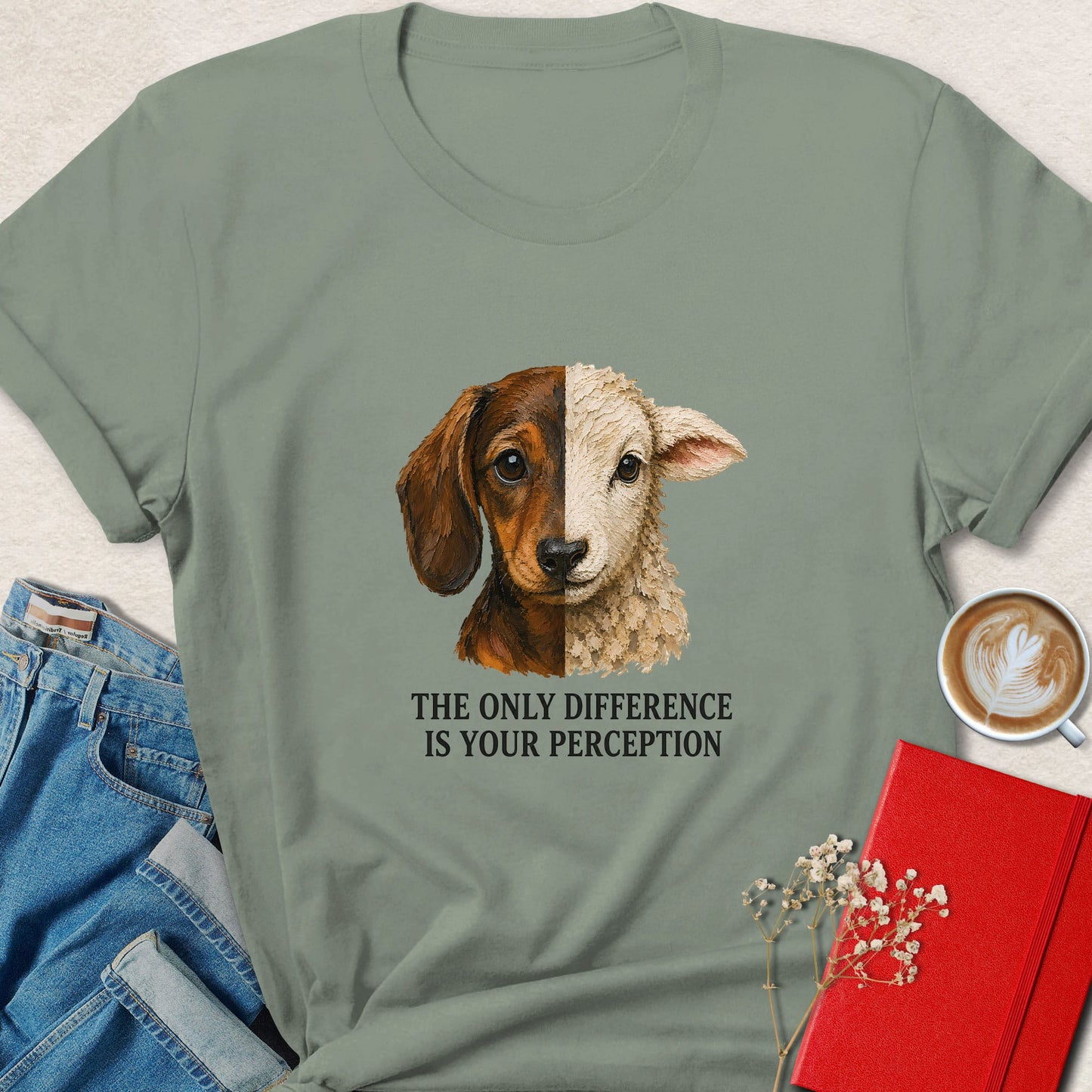 The Only Difference Is Your Perception Vegan Shirt