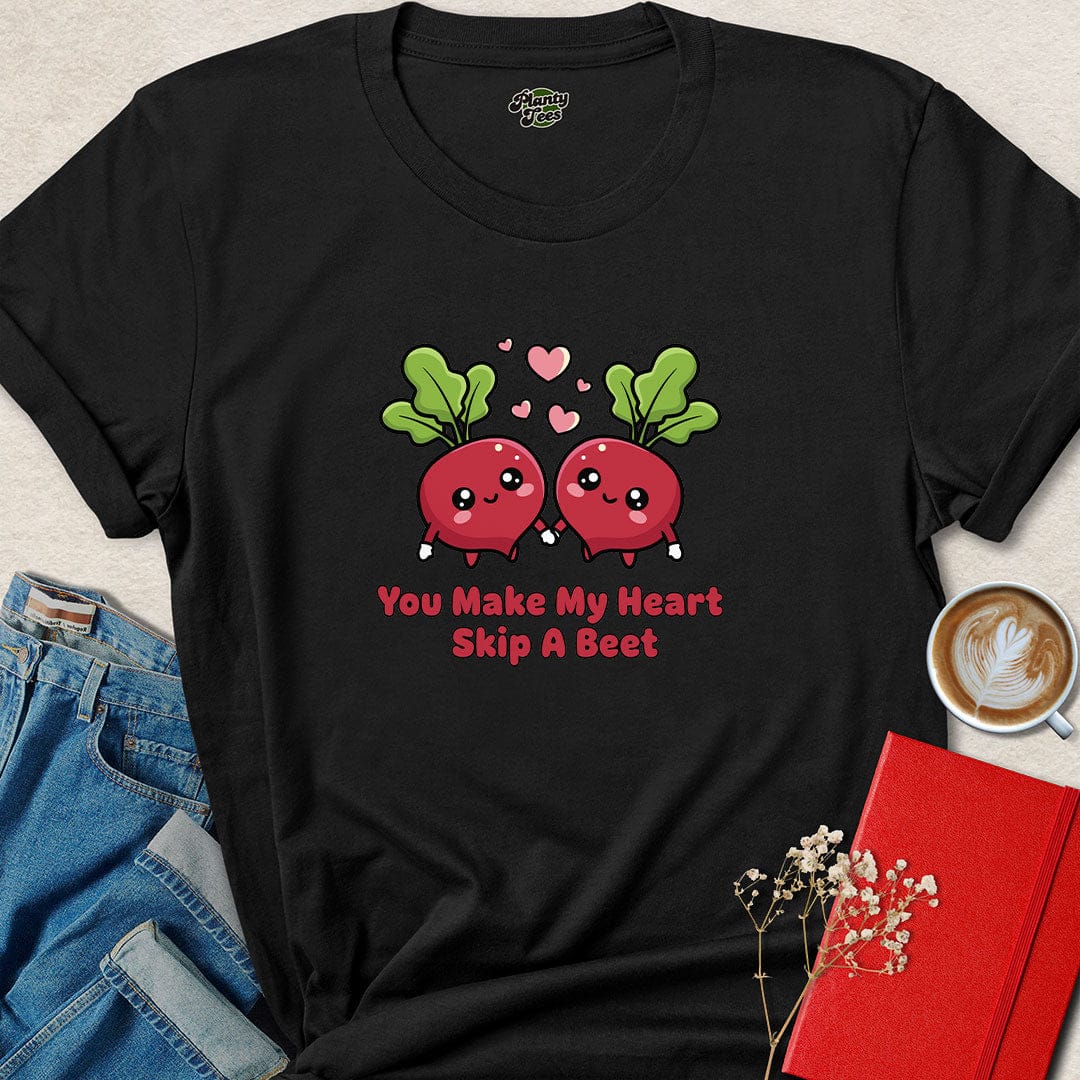 You Make My Heart Skip a Beet – Cute Vegan Valentine Tee