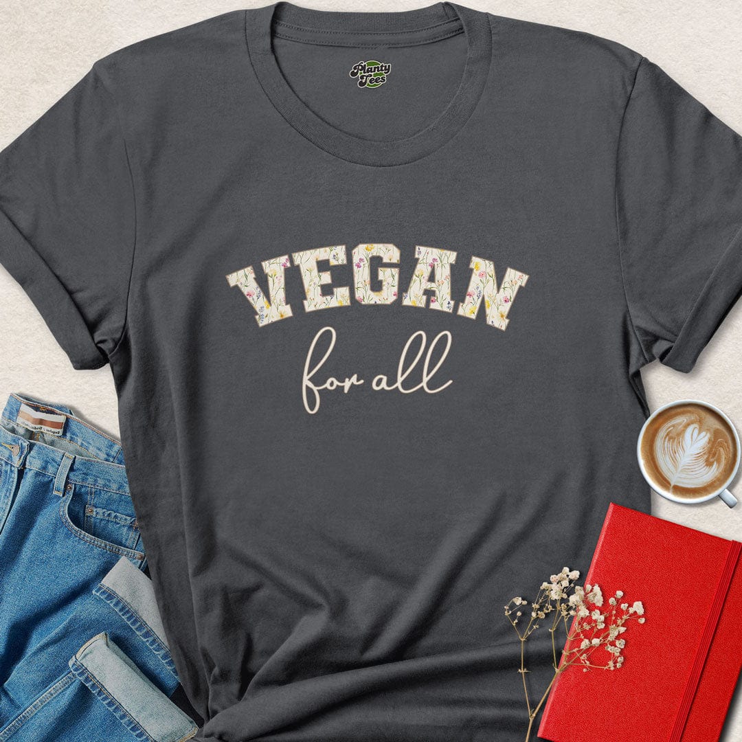 Vegan For All Floral T-Shirt