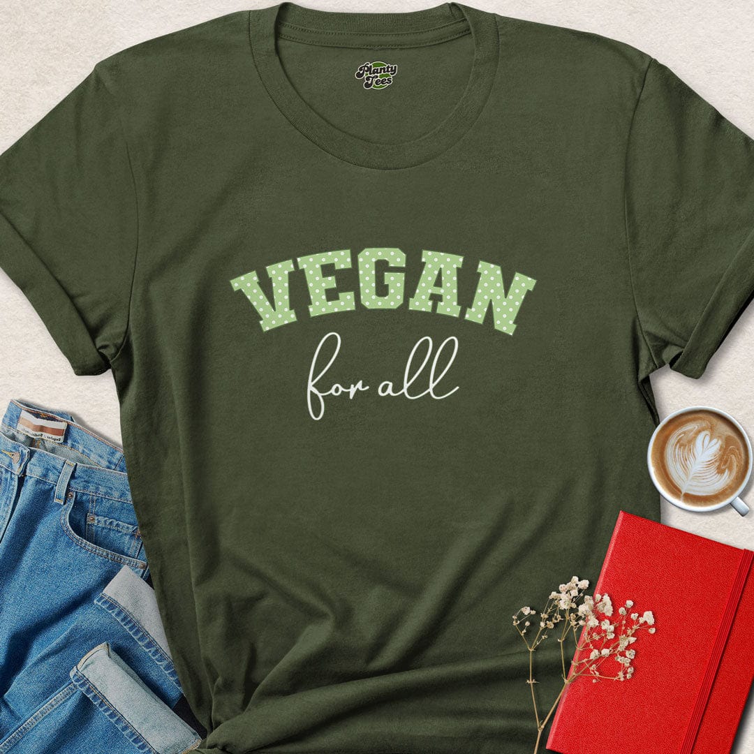 Vegan For All Polka Dots T-Shirt