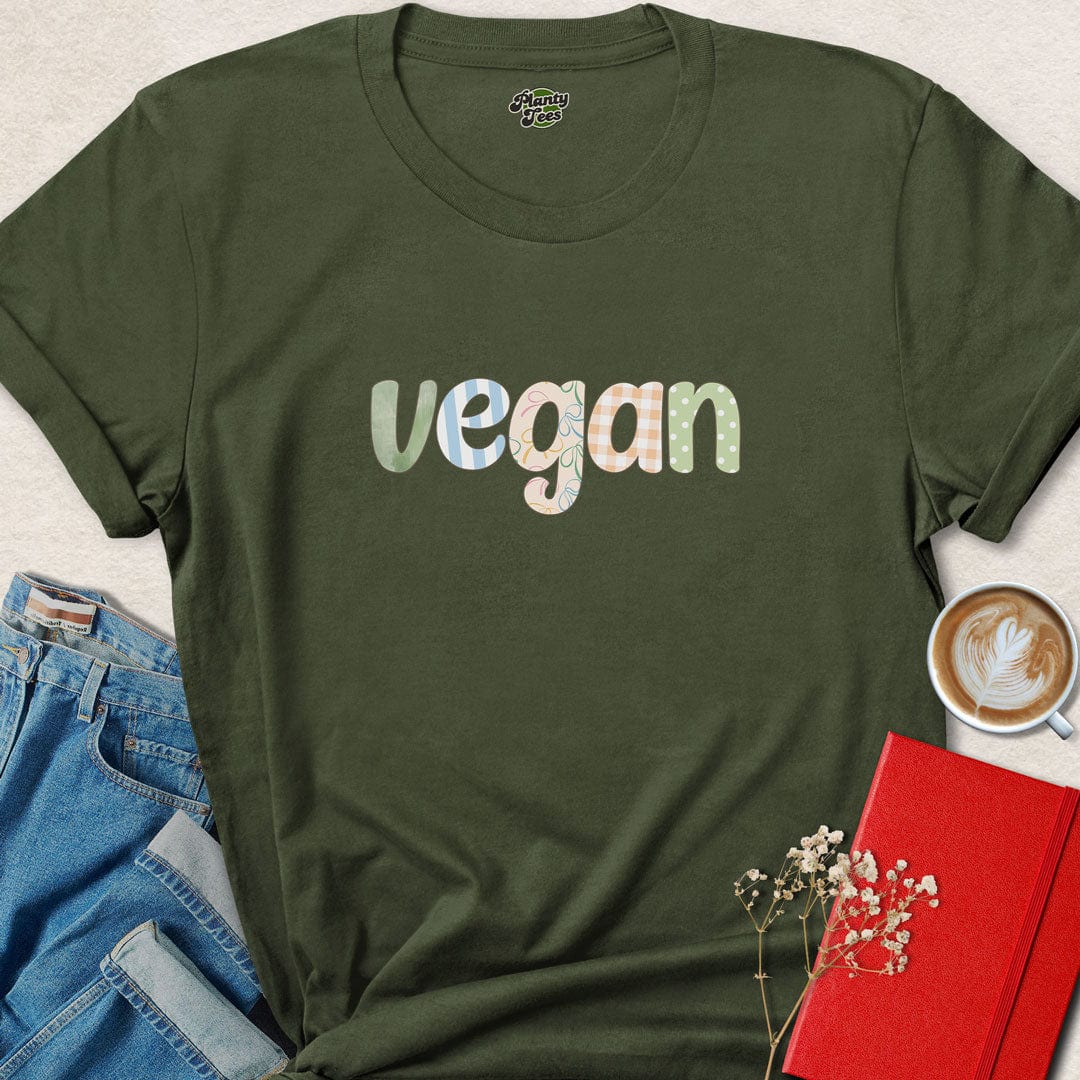 Vegan Patchwork T-Shirt