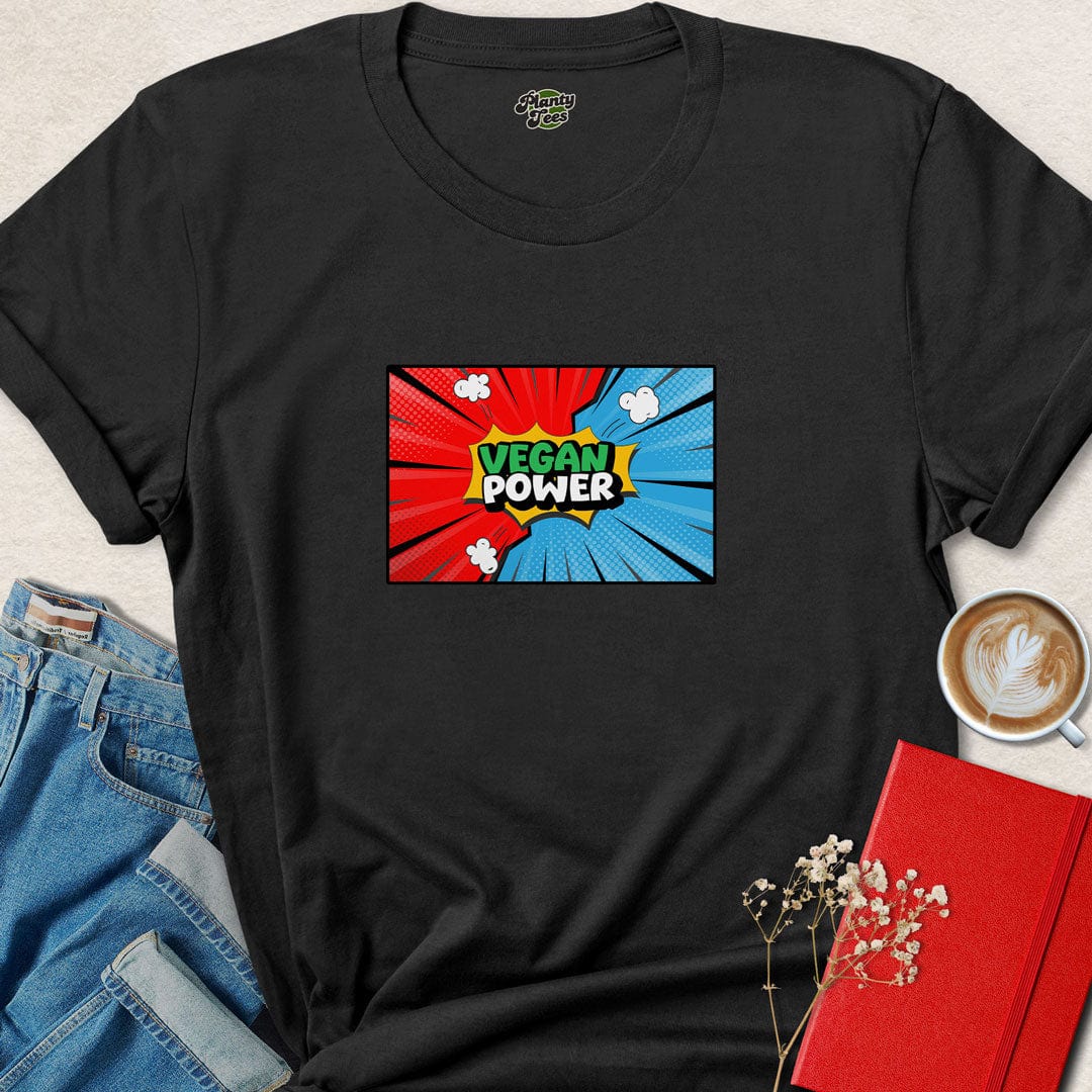 Vegan Power Comic Book T-Shirt