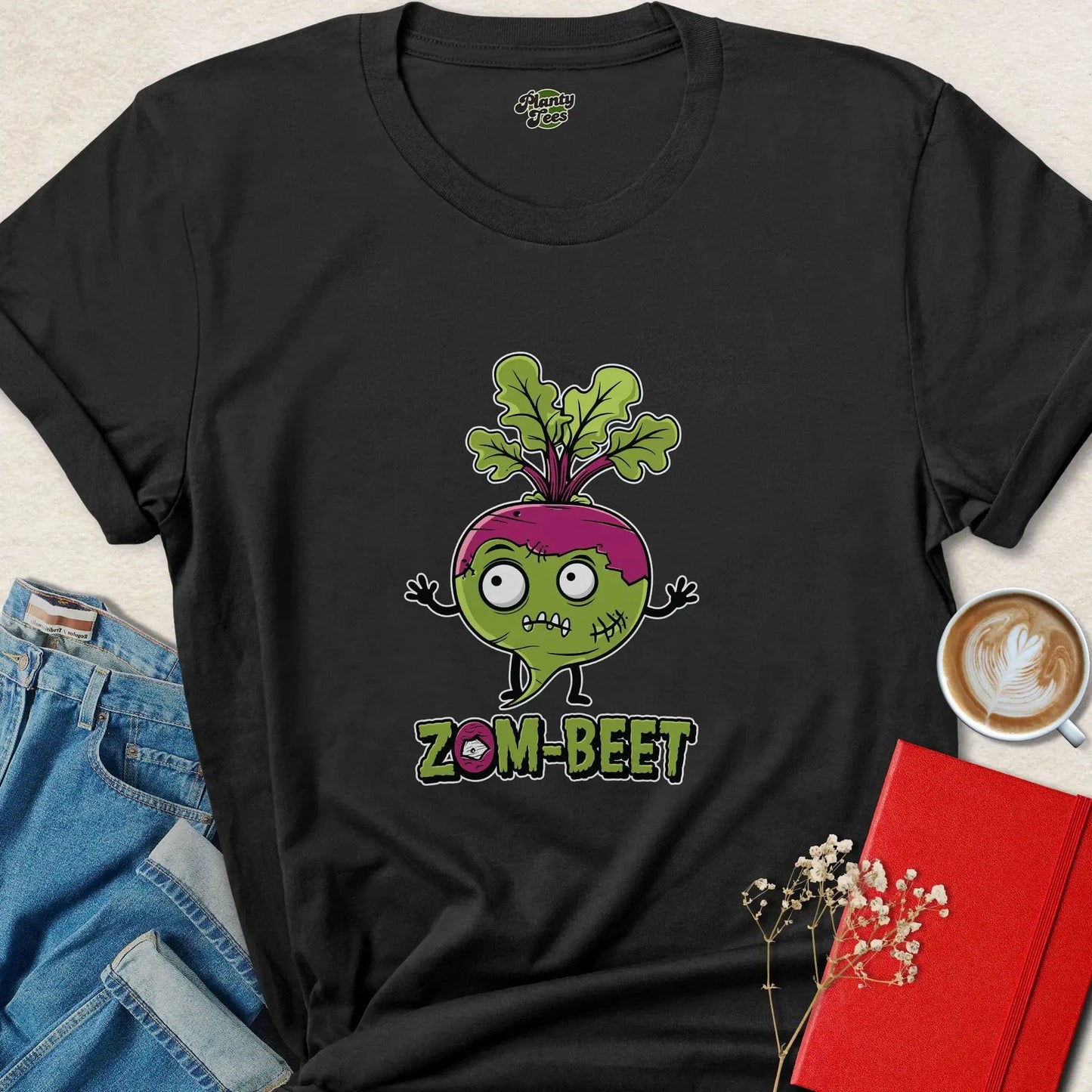 Zom-Beet Halloween Vegan T-Shirt