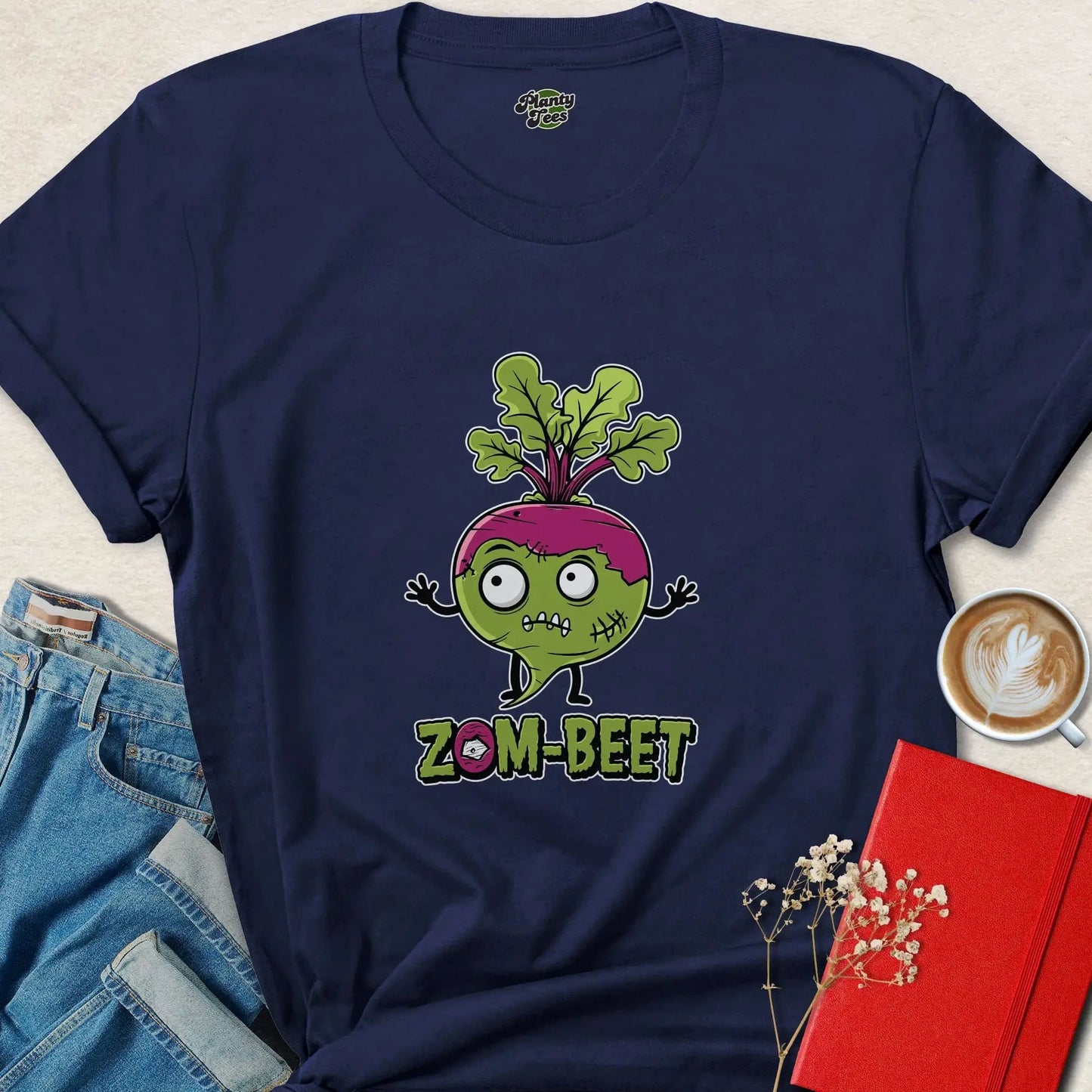 Zom-Beet Halloween Vegan T-Shirt