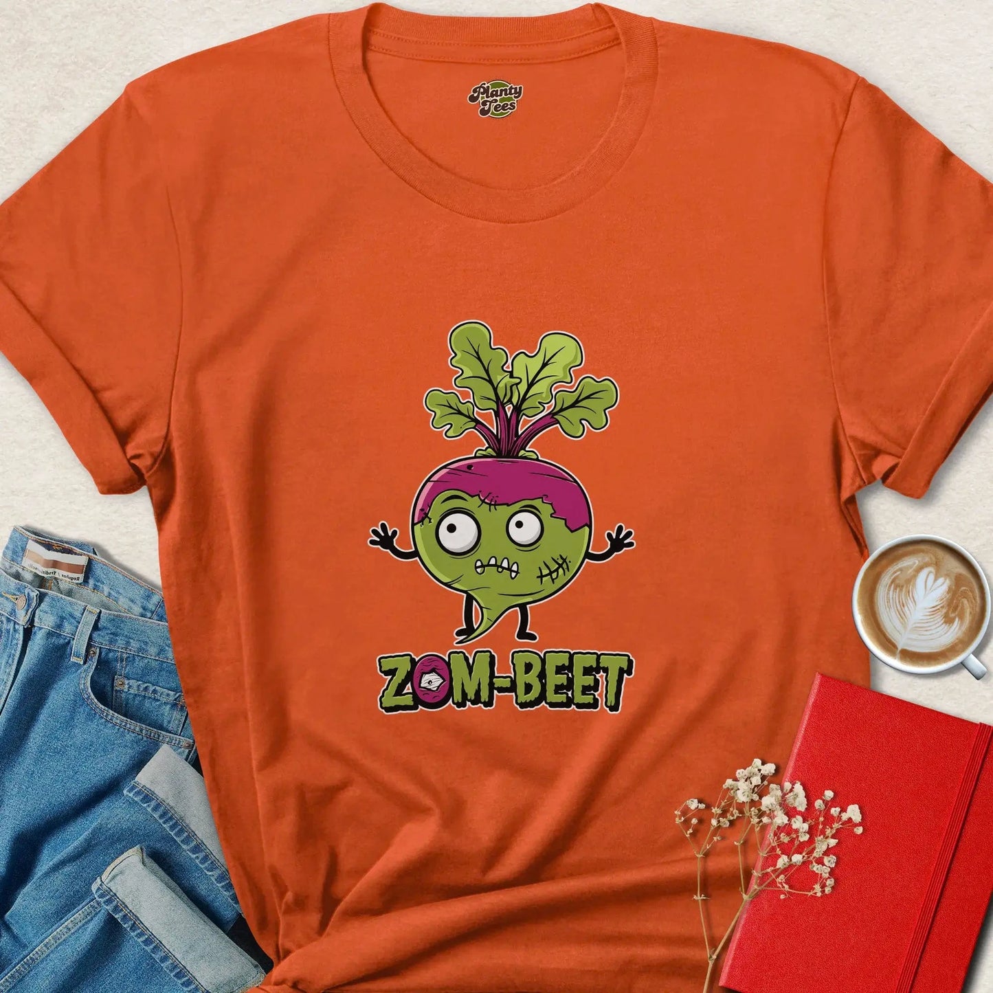 Zom-Beet Halloween Vegan T-Shirt