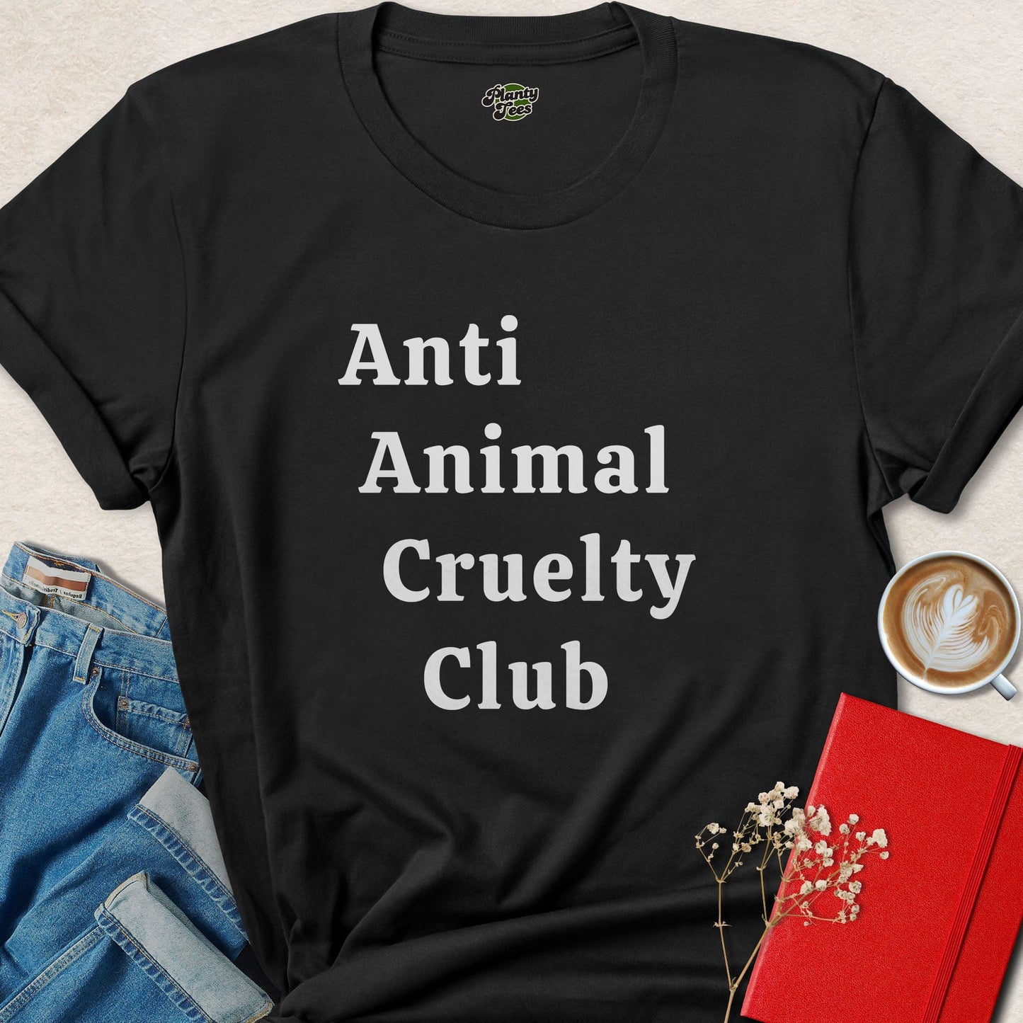 Anti Animal Cruelty Club Vegan Shirt | Animal Rights Tee