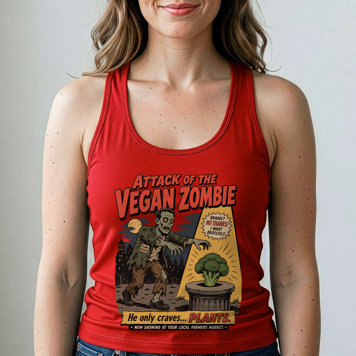 Attack of the Vegan Zombie Tank Top