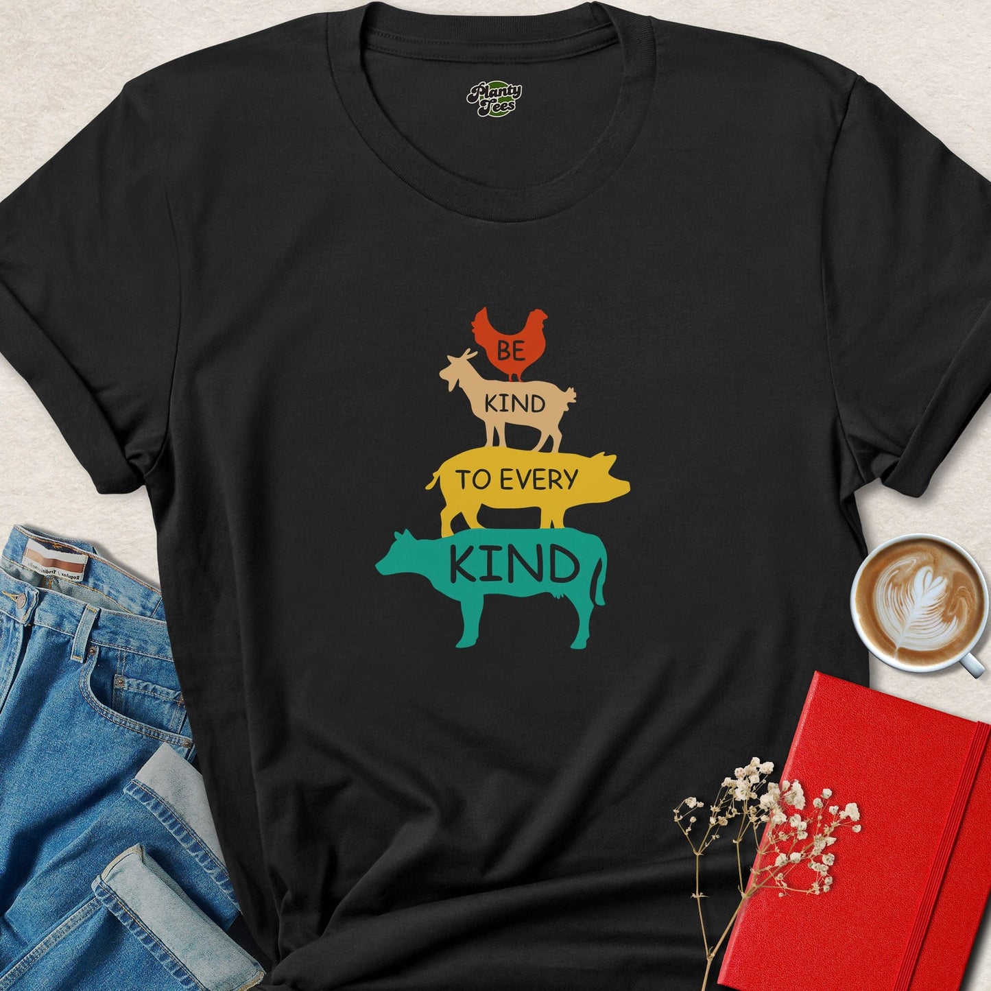 Be Kind To Every Kind Vegan Shirt | Animal Lover Vegan Tee