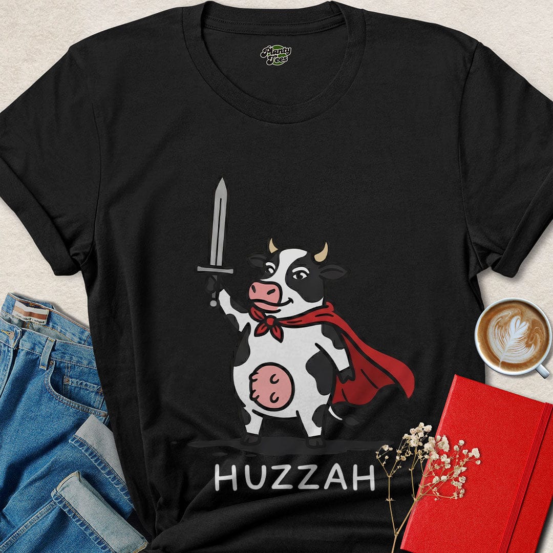 Funny Vegan Warrior Cow T-Shirt – Animal Rights Graphic Tee – Shop Now