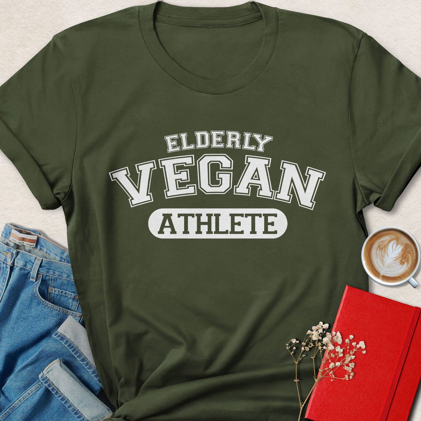 Elderly Vegan Athlete T-Shirt