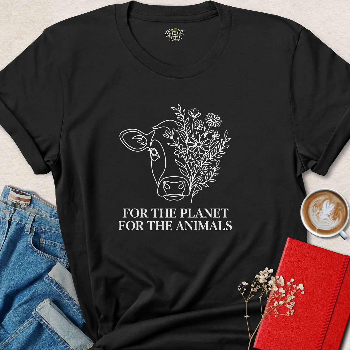 For The Planet For The Animals Vegan Shirt | Compassion Tee