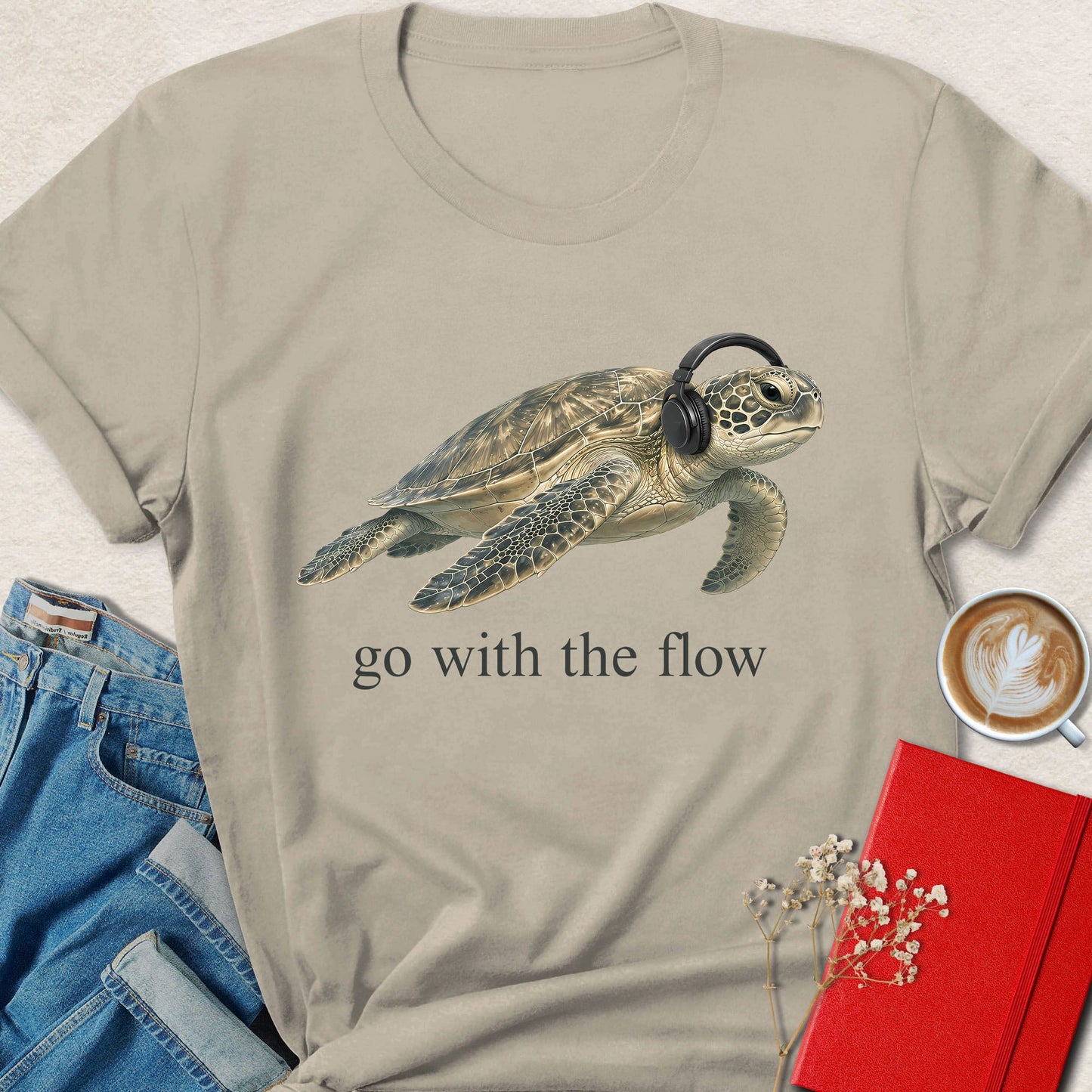 Go with the Flow Sea Turtle T-shirt