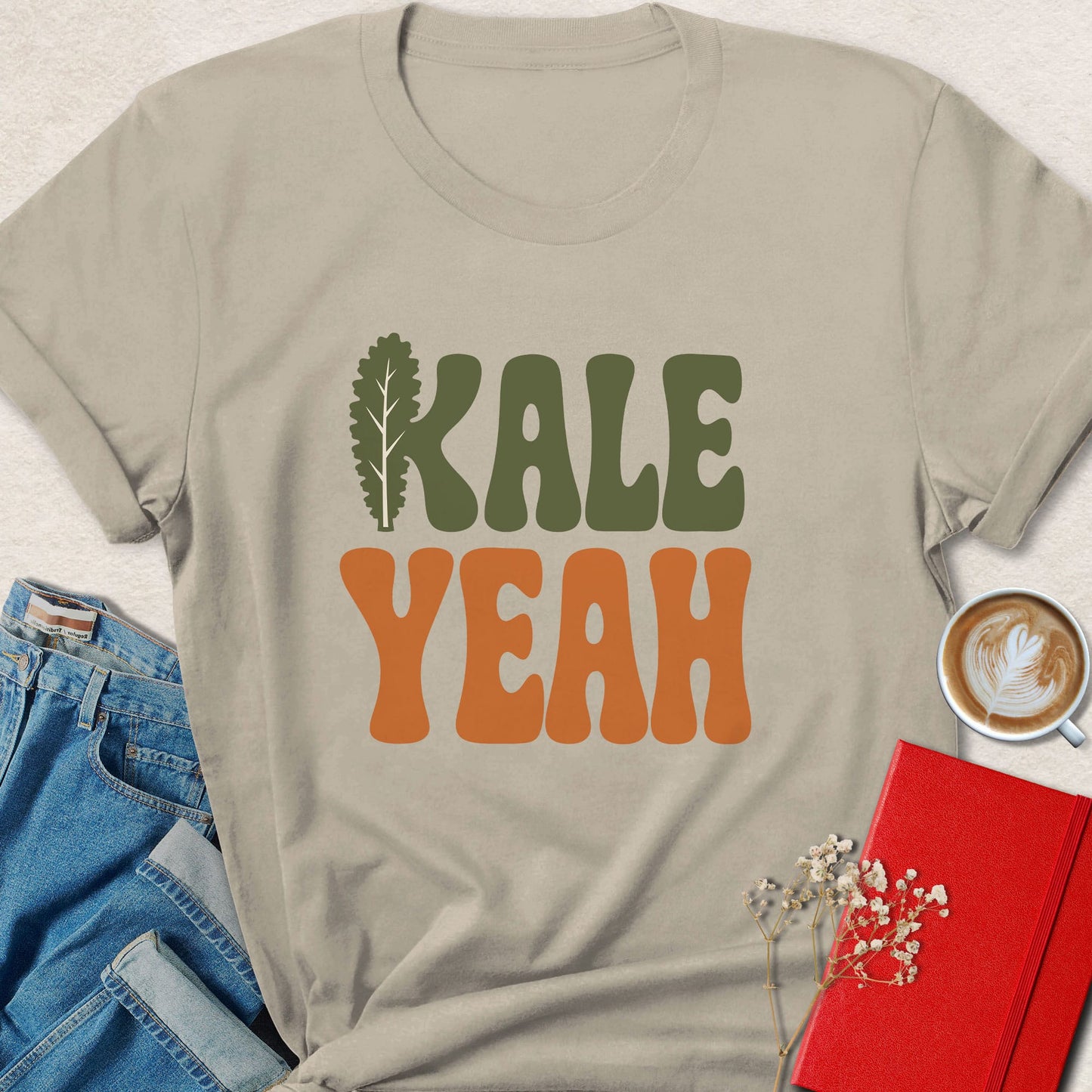 Kale Yeah Retro Veggie T-Shirt