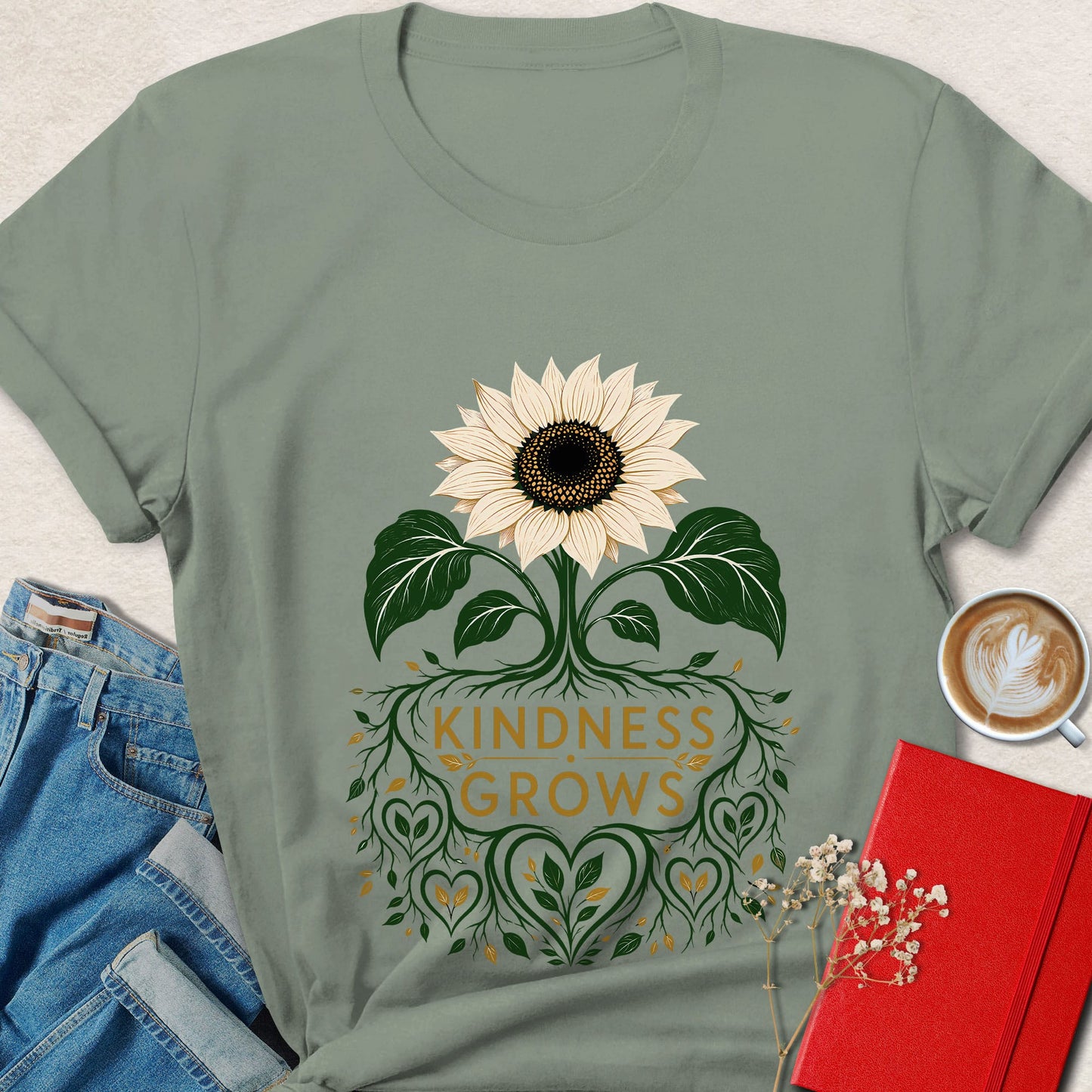 Sunflower Kindness Grows T-Shirt