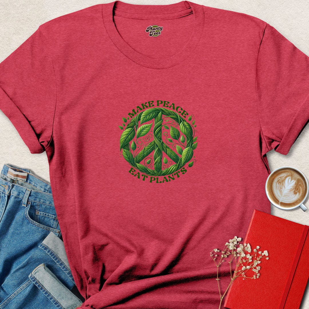 Make Peace Eat Plants T-Shirt