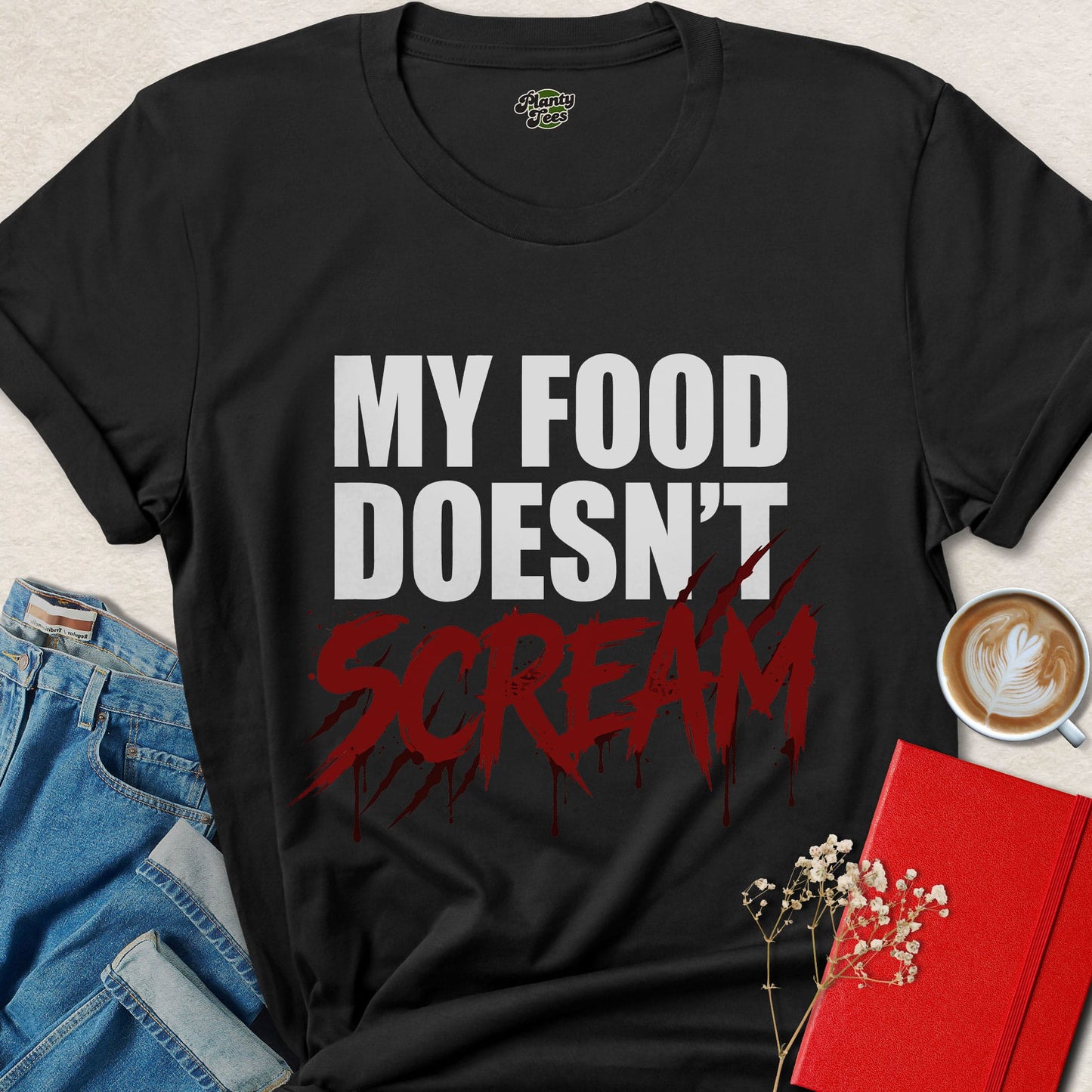 My Food Doesn’t Scream Vegan Shirt
