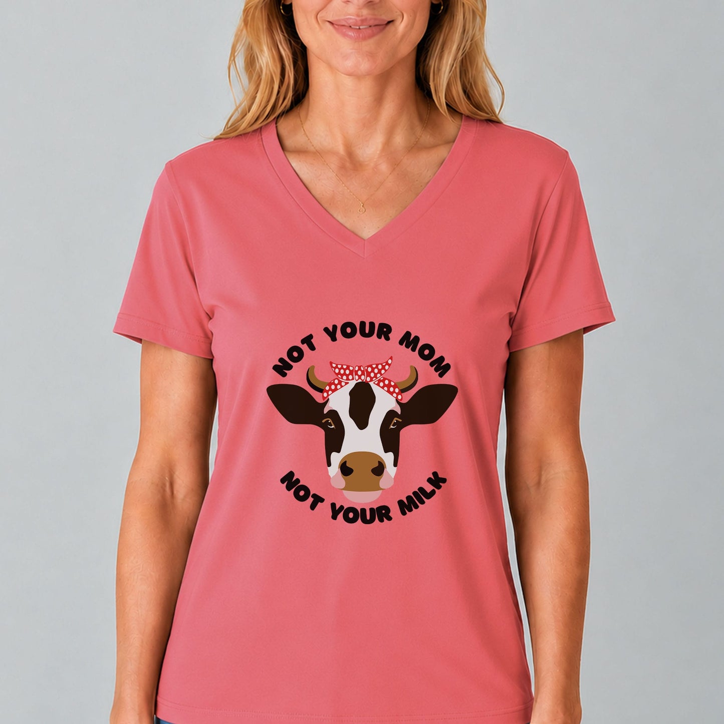 Not Your Mom Not Your Milk V-Neck Shirt