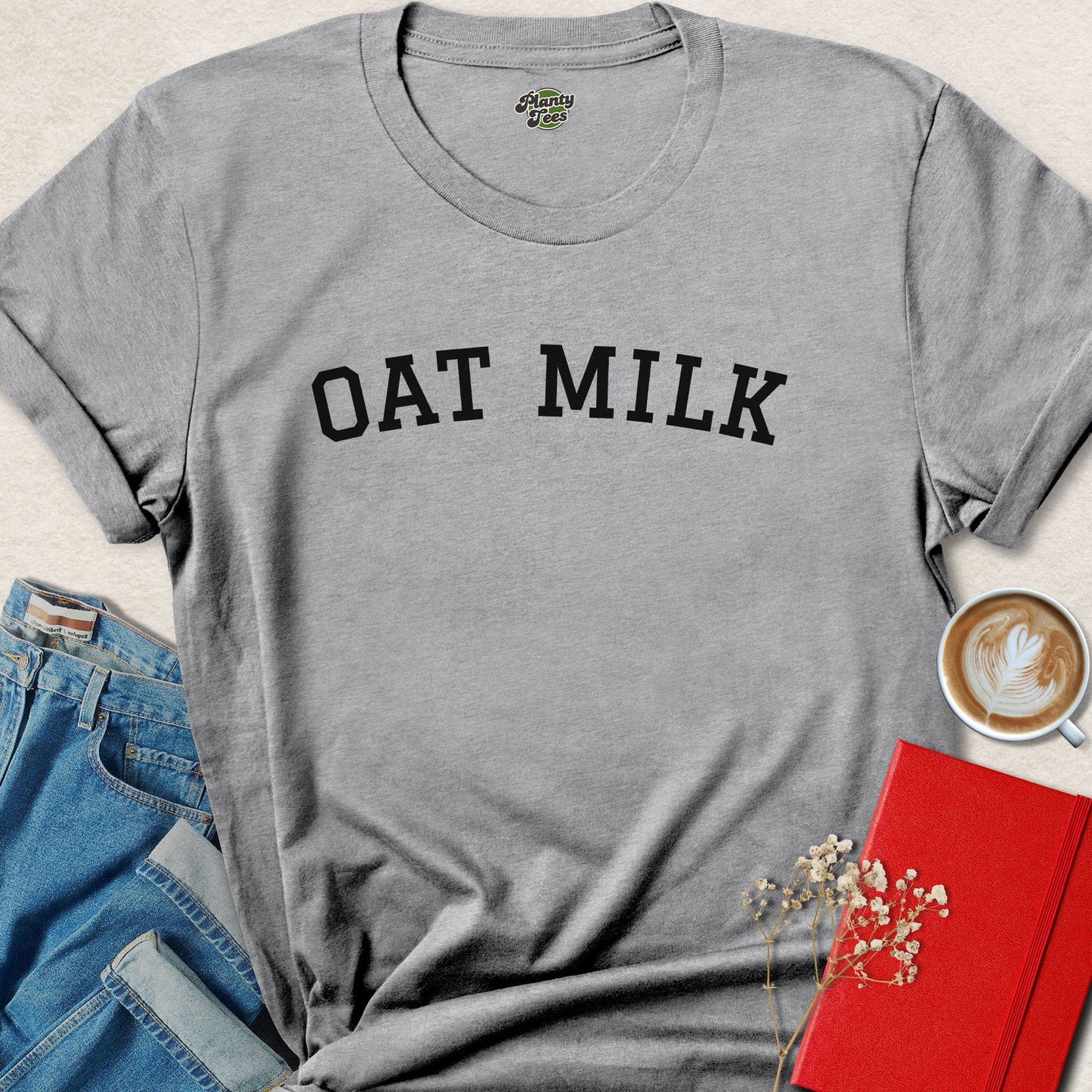Oat Milk Vegan Shirt Plant Based Milk Lover Vegan Apparel