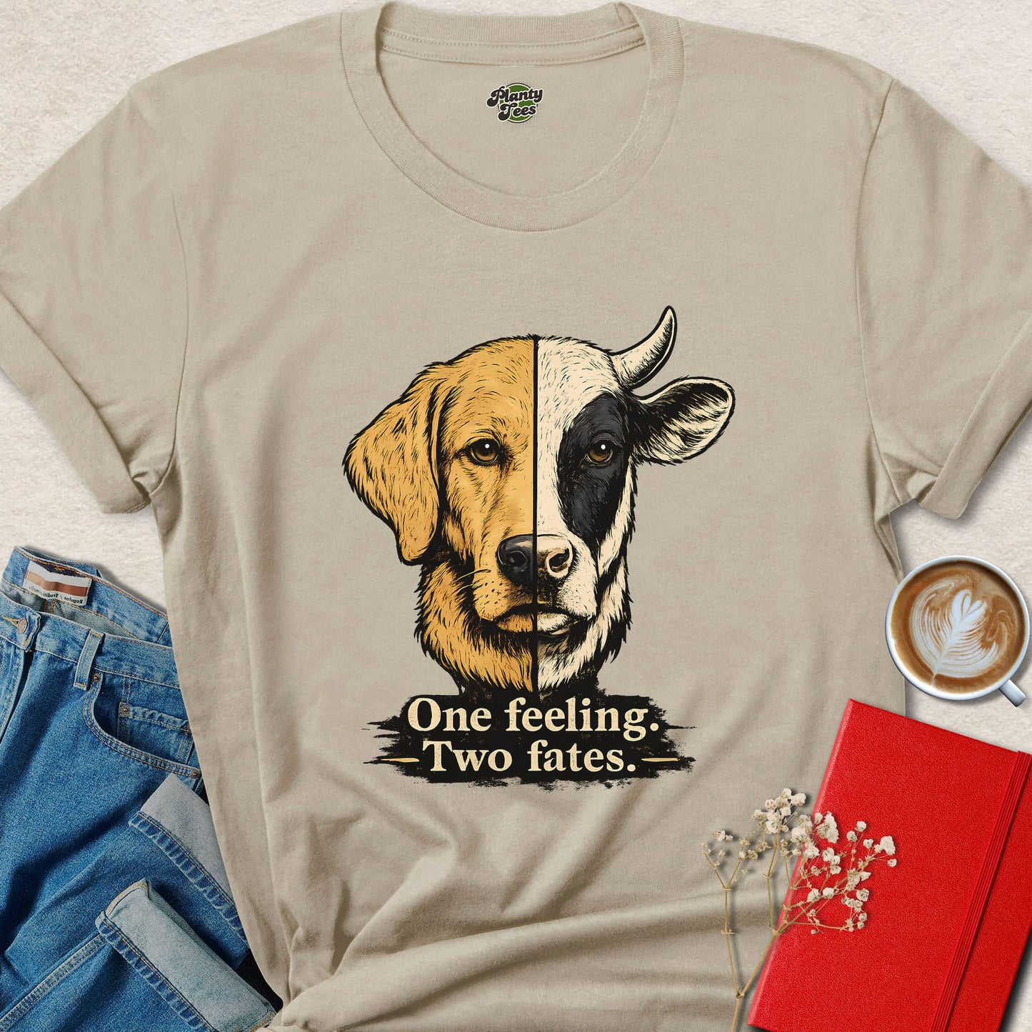 One Feeling Two Fates Animal Rights T-Shirt