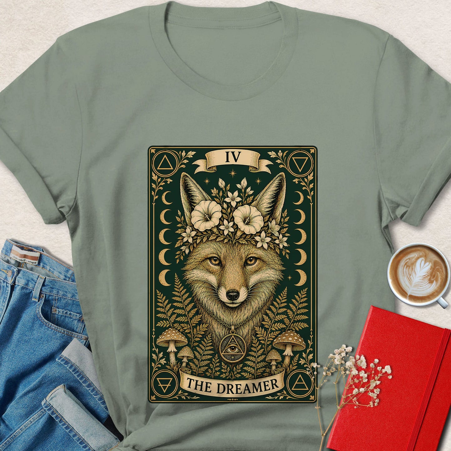 Fox Tarot T-Shirt | The Dreamer Woodland Graphic Tee