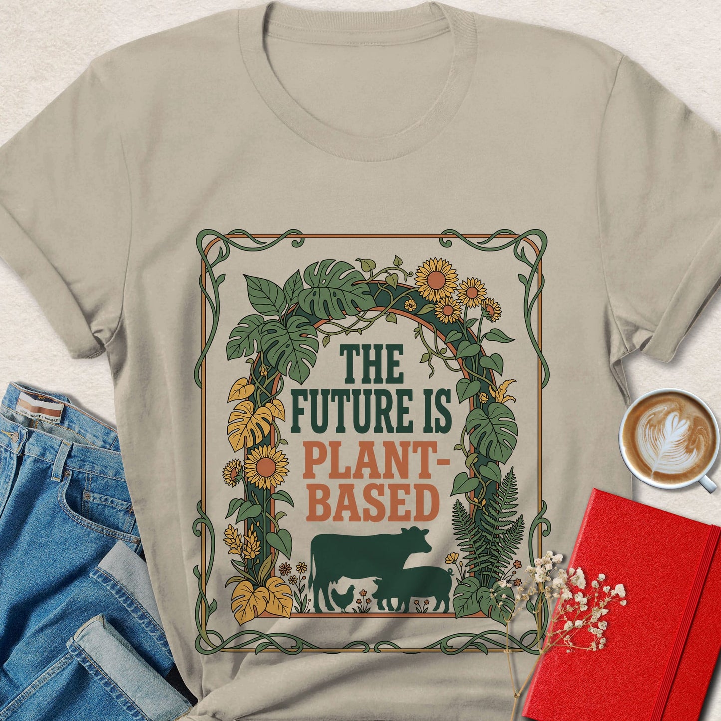 The Future Is Plant-Based Botanical T-shirt