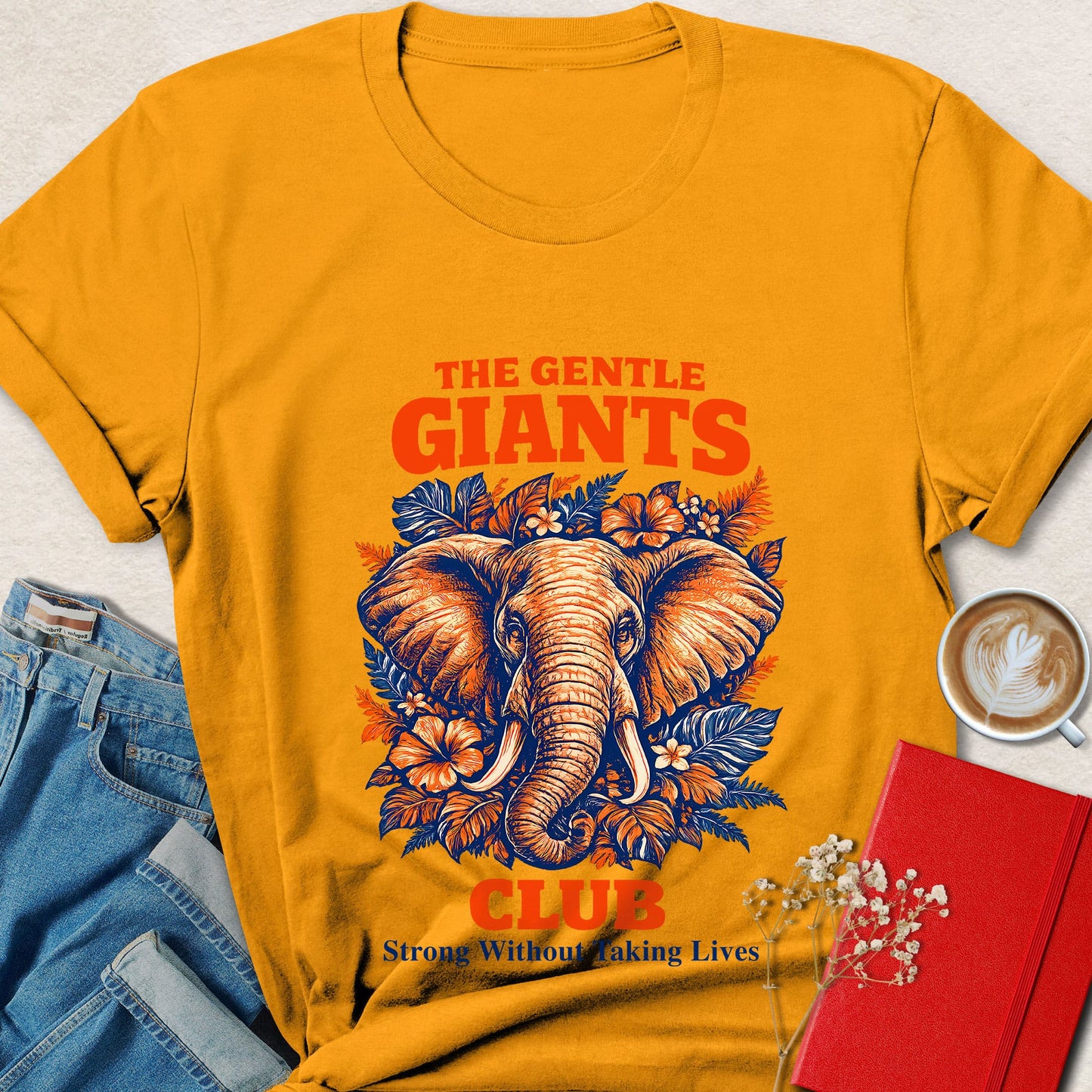 Gentle Giants Elephant Vegan Shirt