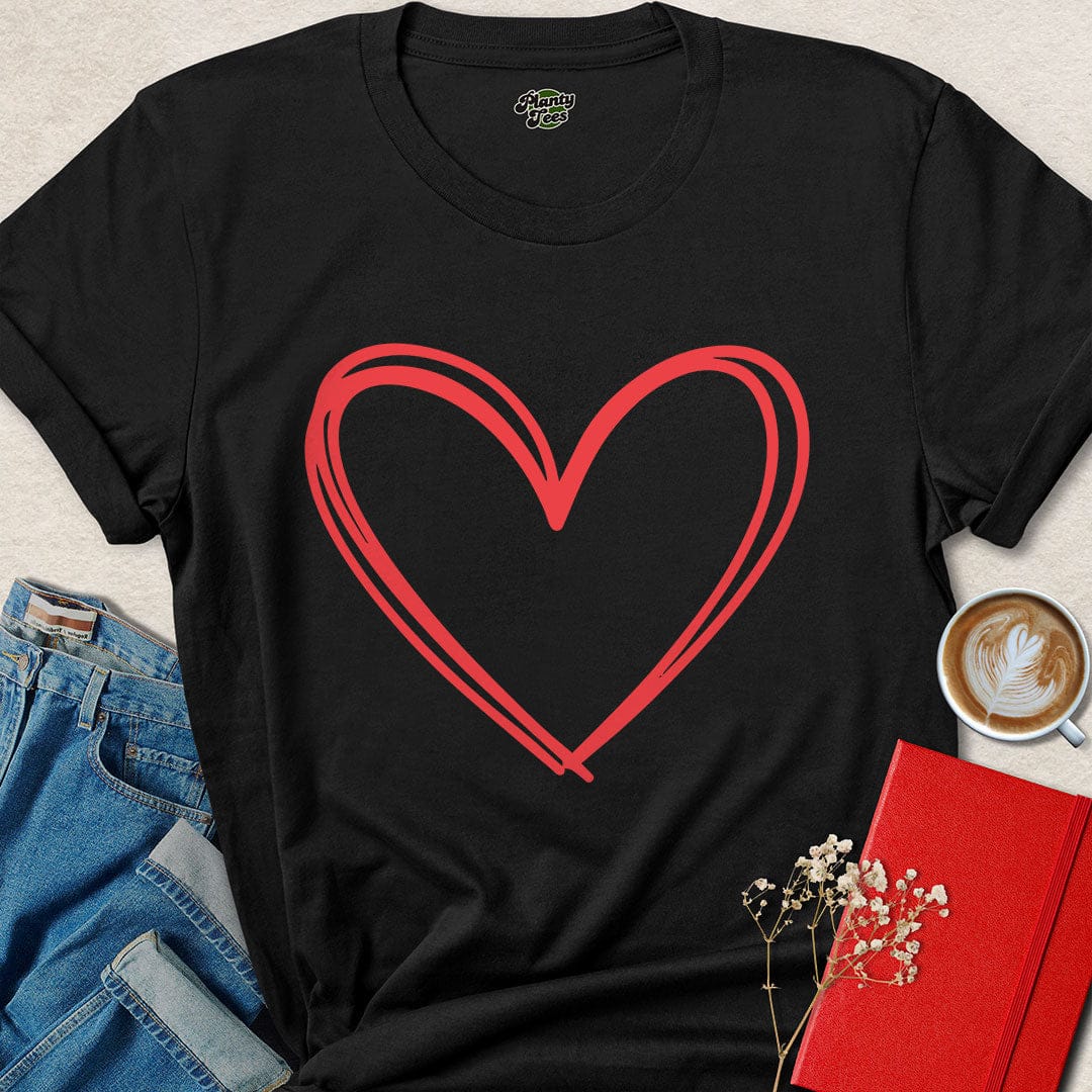 Valentine’s Day Vegan Heart Shirt – Eco-Friendly, Cruelty-Free Gift Idea | Shop Now