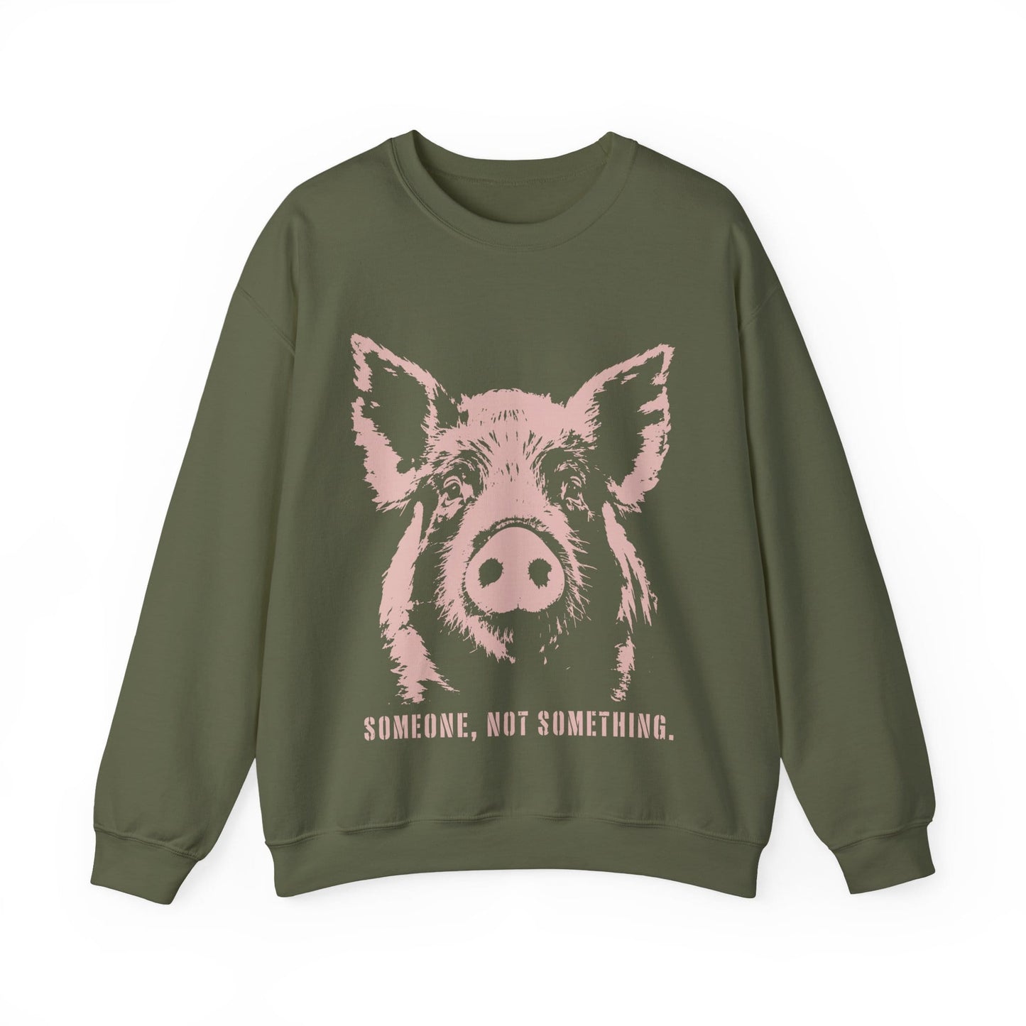 Someone, Not Something — Animal Rights Crewneck Sweatshirt
