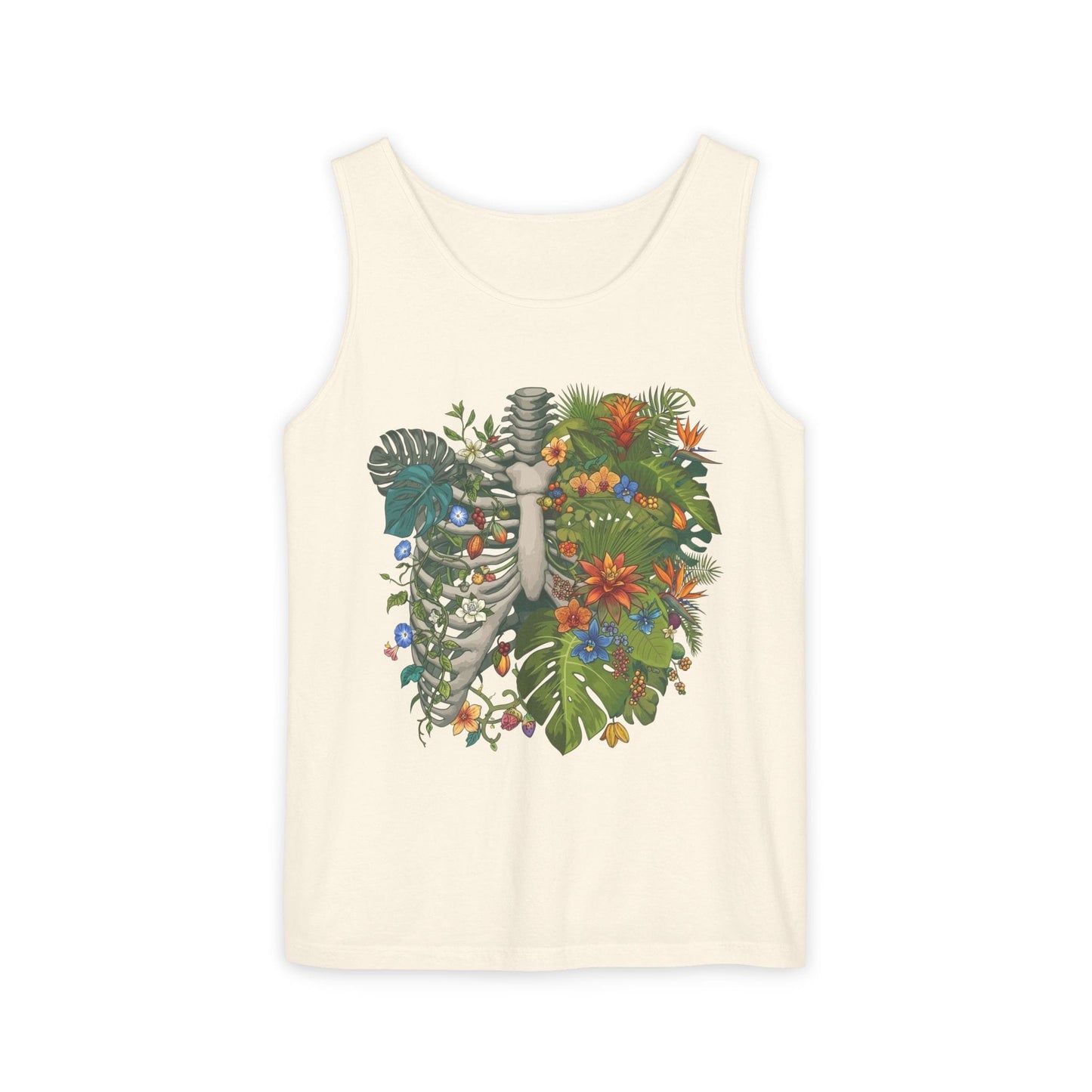 Nature Within Botanical Ribcage Vegan Unisex Tank Top