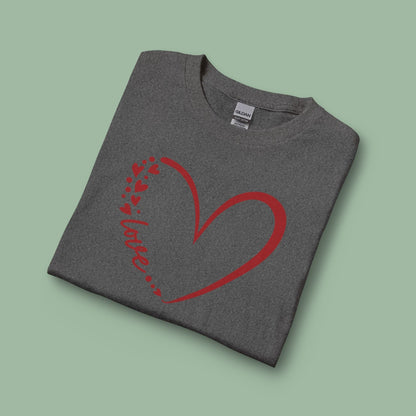 Minimalist Heart Love Tee – Vegan Valentine’s Long Sleeve Shirt | Ethical & Sweet Style