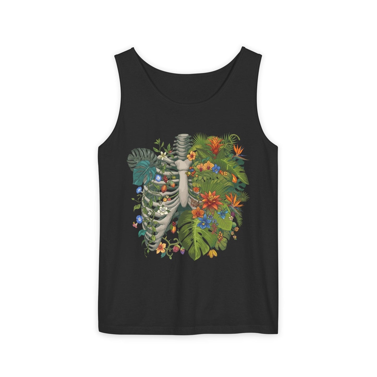 Nature Within Botanical Ribcage Vegan Unisex Tank Top