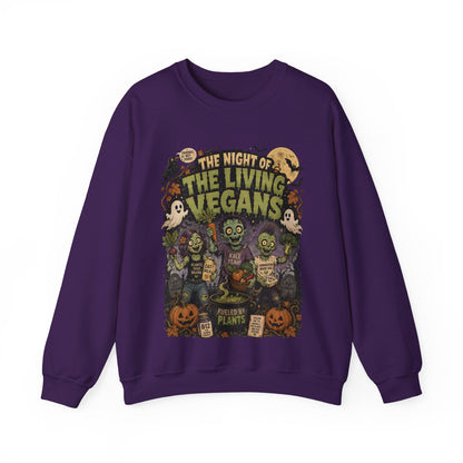 The Night of the Living Vegans - Halloween - Crewneck Sweatshirt