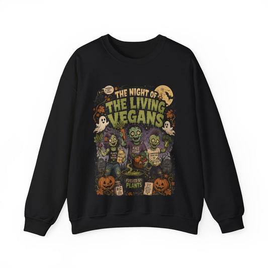 The Night of the Living Vegans - Halloween - Crewneck Sweatshirt
