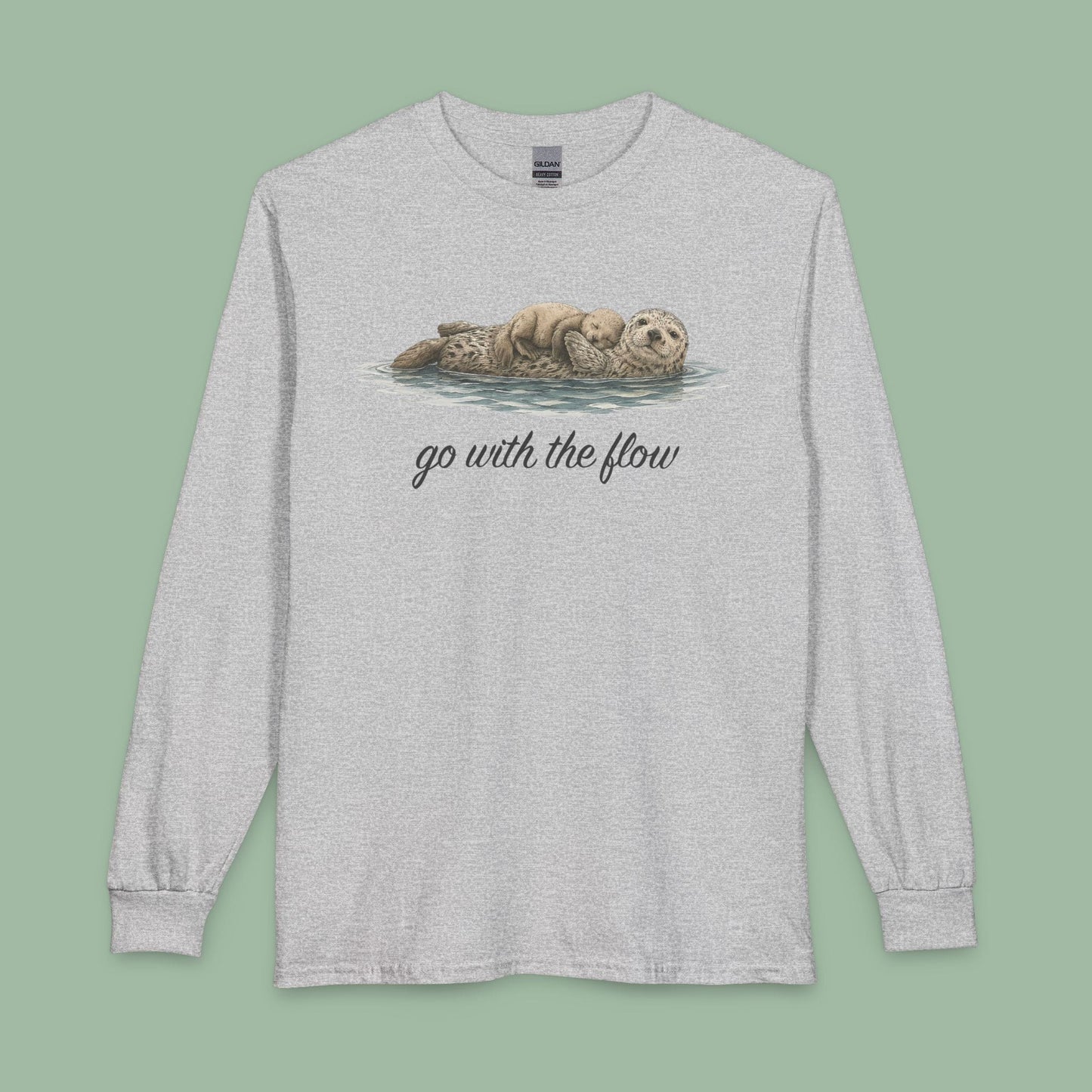 Go with the Flow Sea Otter Long Sleeve T-shirt