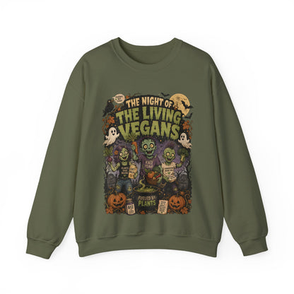 The Night of the Living Vegans - Halloween - Crewneck Sweatshirt